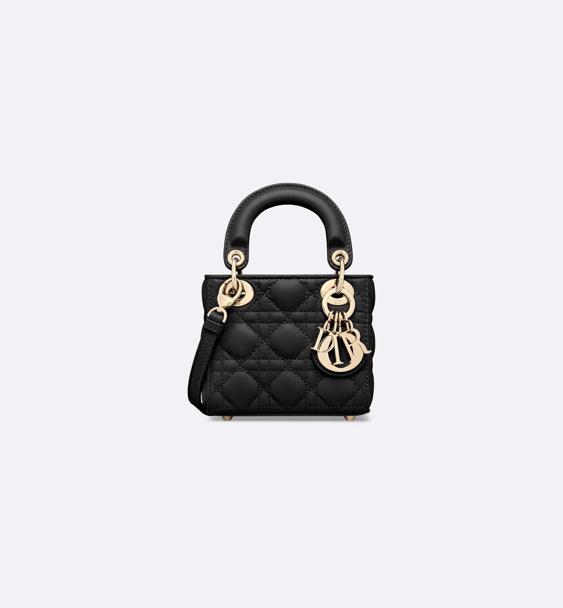 DIOR | Lady Dior マイクロバッグ カナージュ ラムスキン DIOR | Lady Dior マイクロバッグ カナージュ ラムスキン