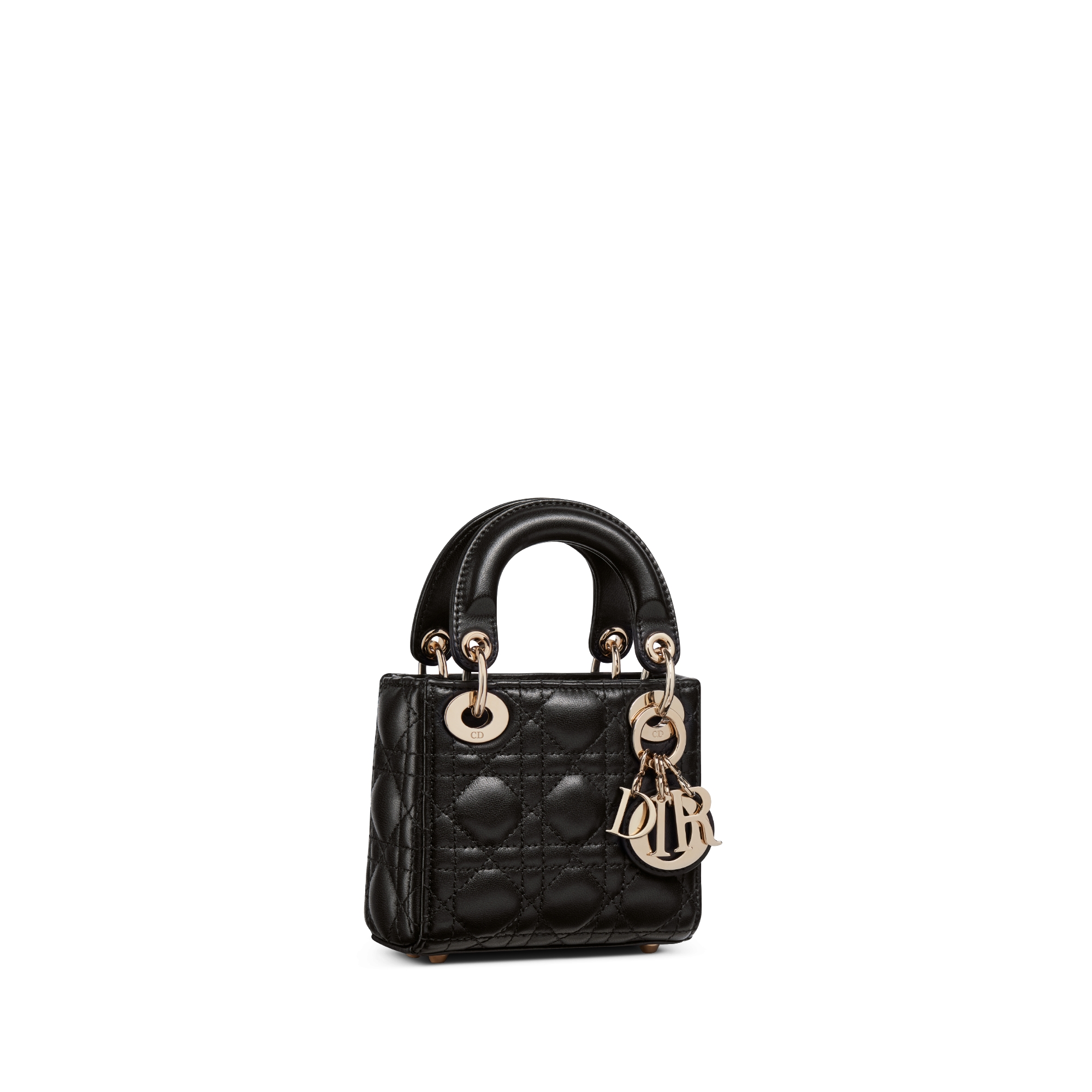 Lady Dior Micro Bag Black Cannage Lambskin E03