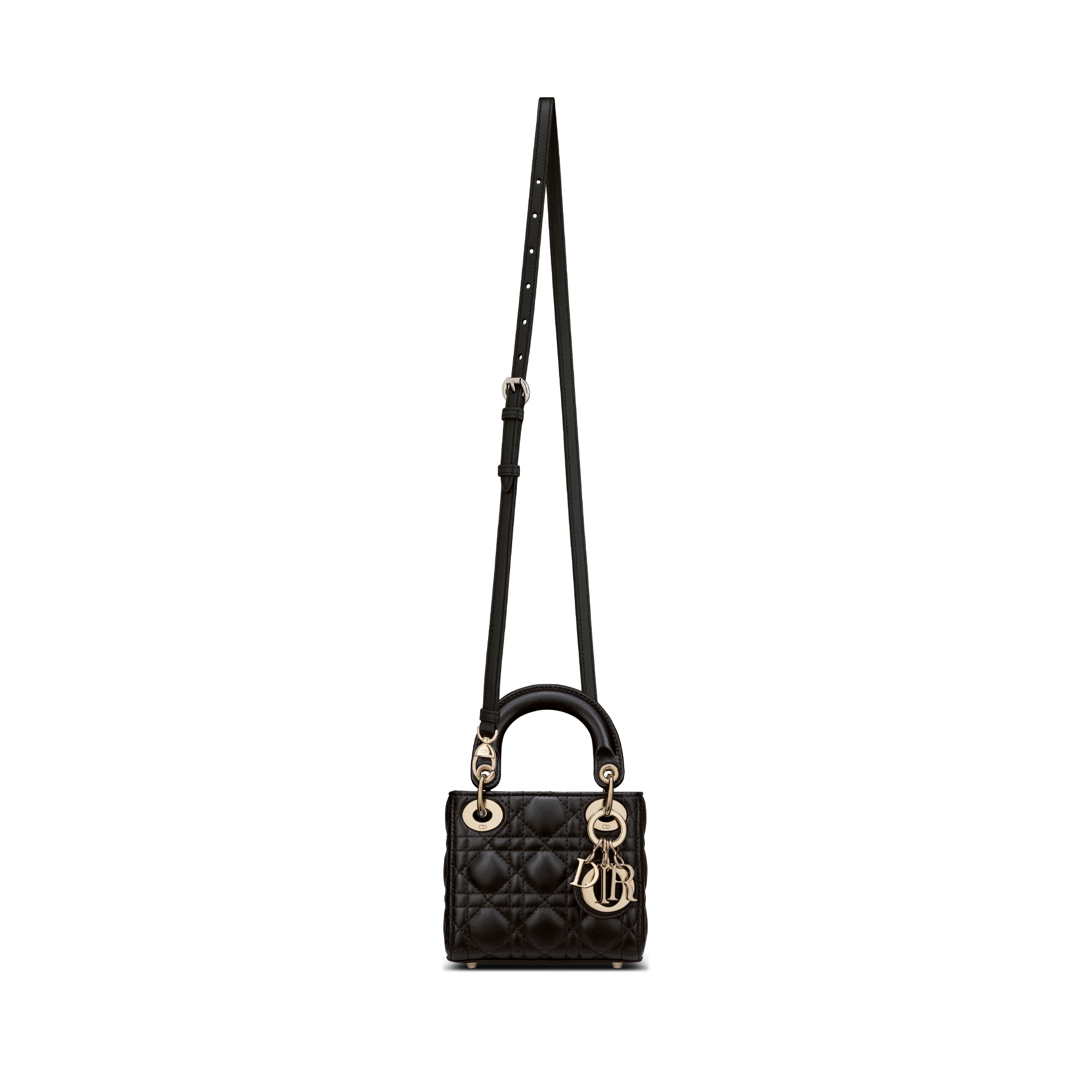 Lady Dior Micro Bag Black Cannage Lambskin E07
