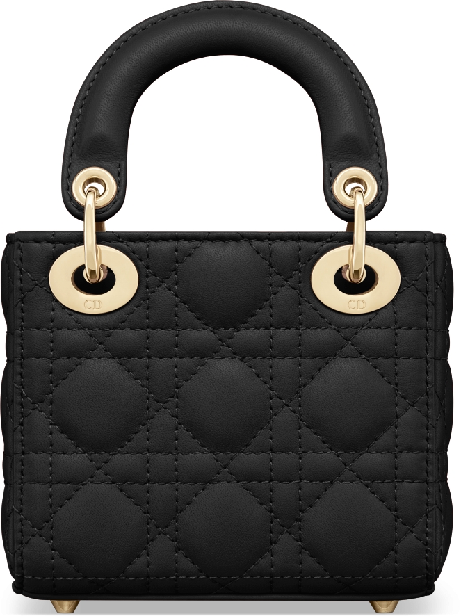 Lady Dior Micro Bag Black Cannage Lambskin | DIOR