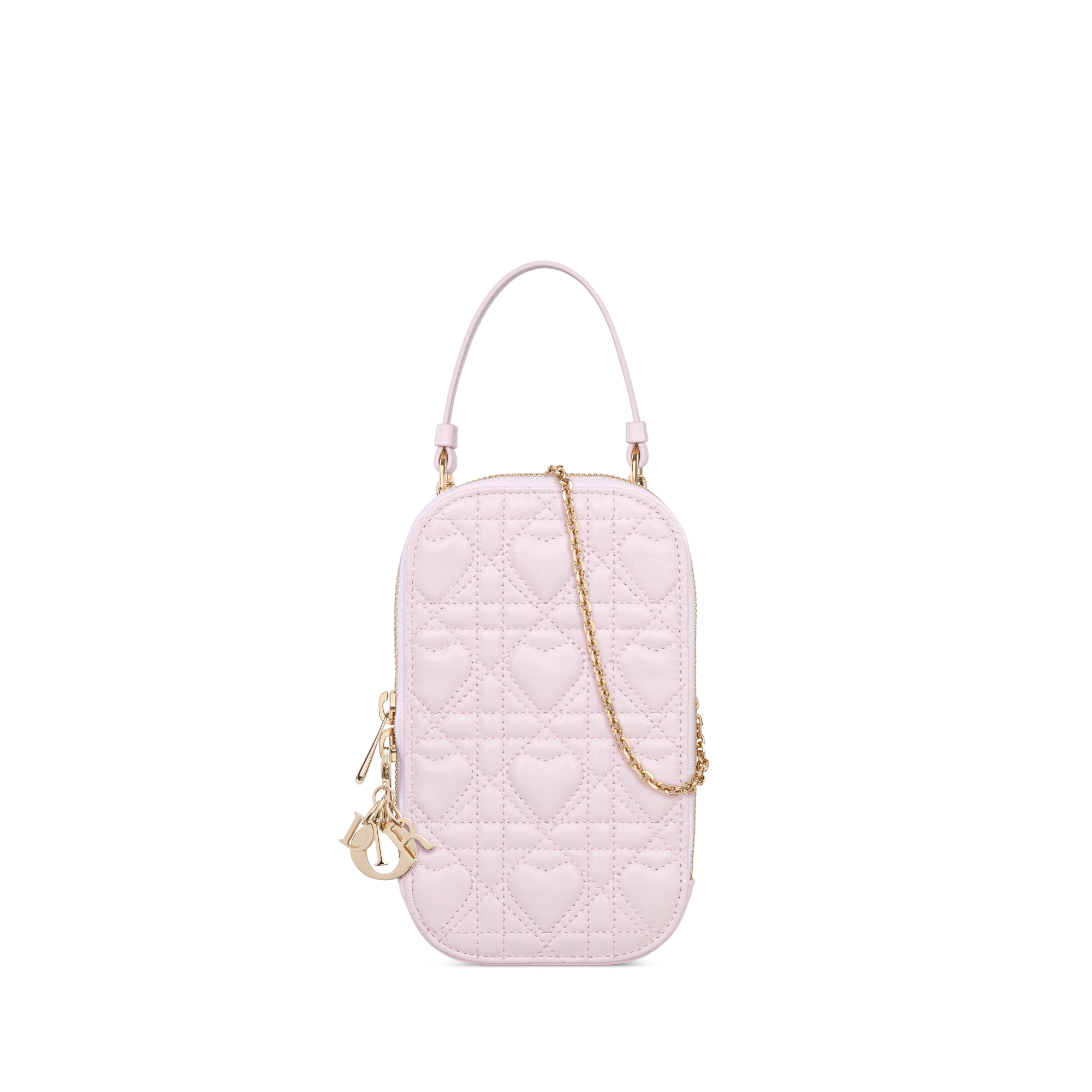 【日本限定】Lady Dior Call'in Dior フォンホルダー ハート カナージュ ラムスキン E01