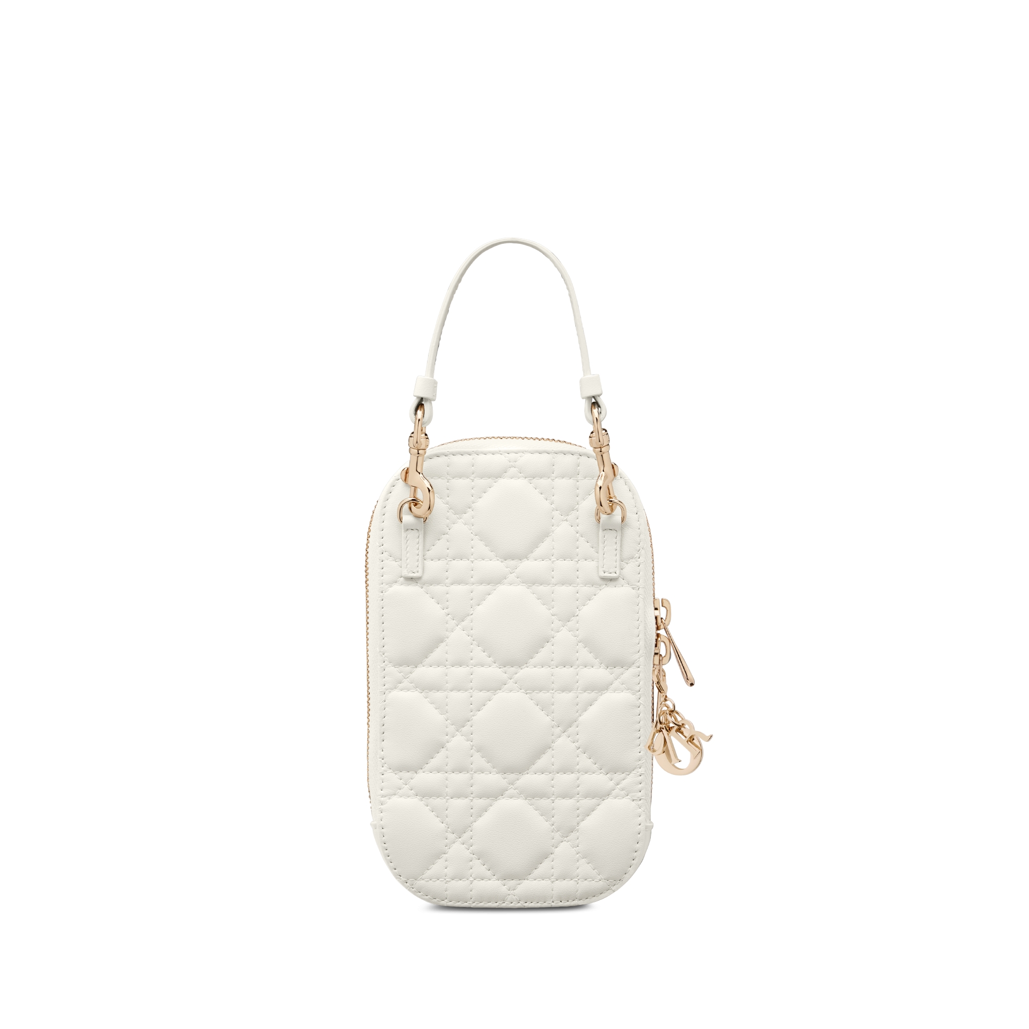 Lady Dior Call'in Dior Phone Holder Latte Cannage Lambskin E08