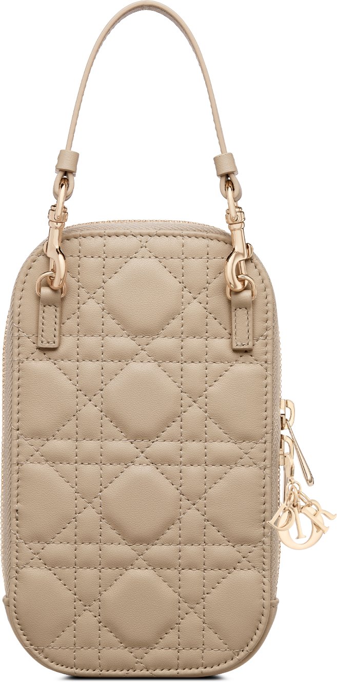 DIOR | Lady Dior Call'in Dior フォンホルダー カナージュ ラムスキン