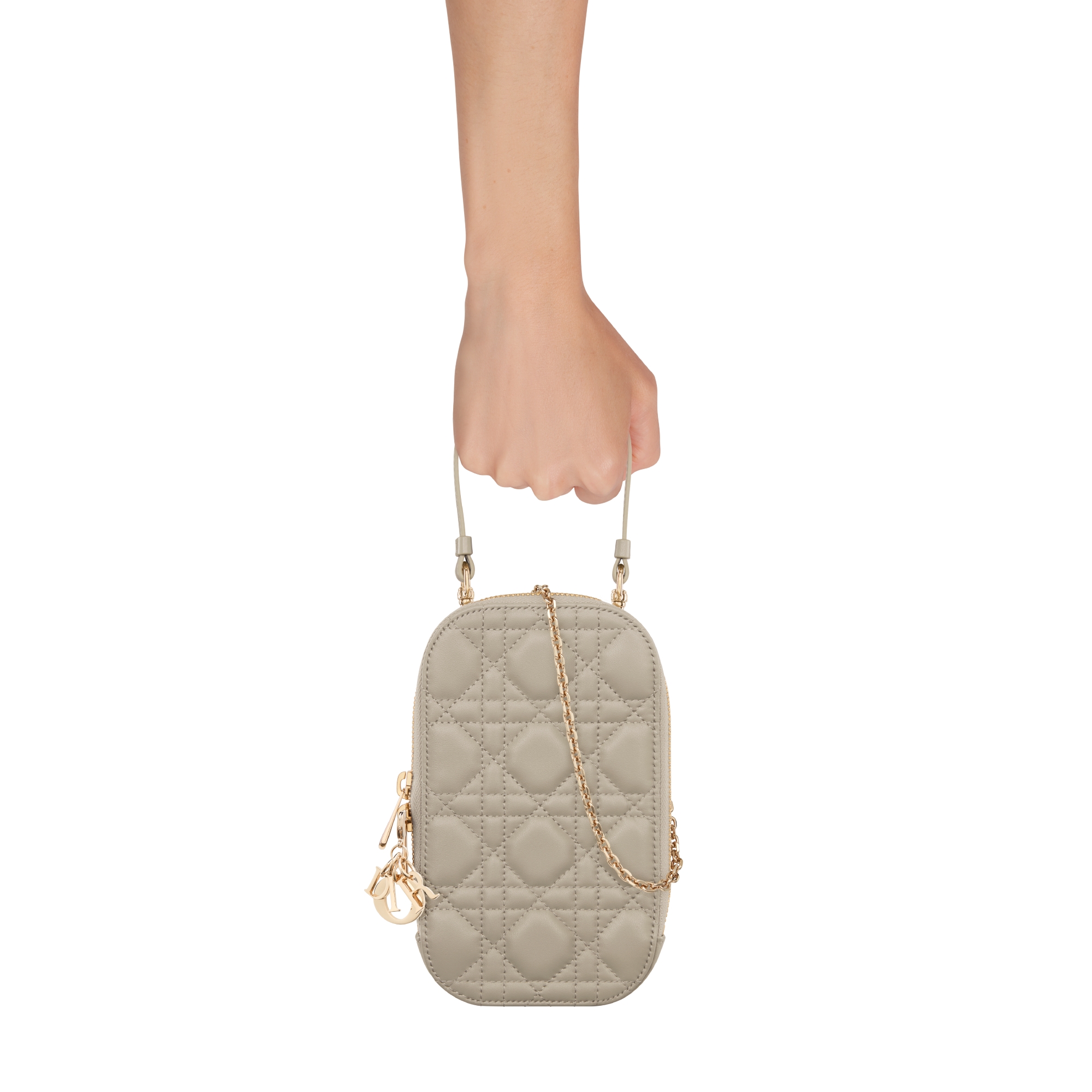 【日本限定】Lady Dior Call'in Dior フォンホルダー カナージュ ラムスキン E11