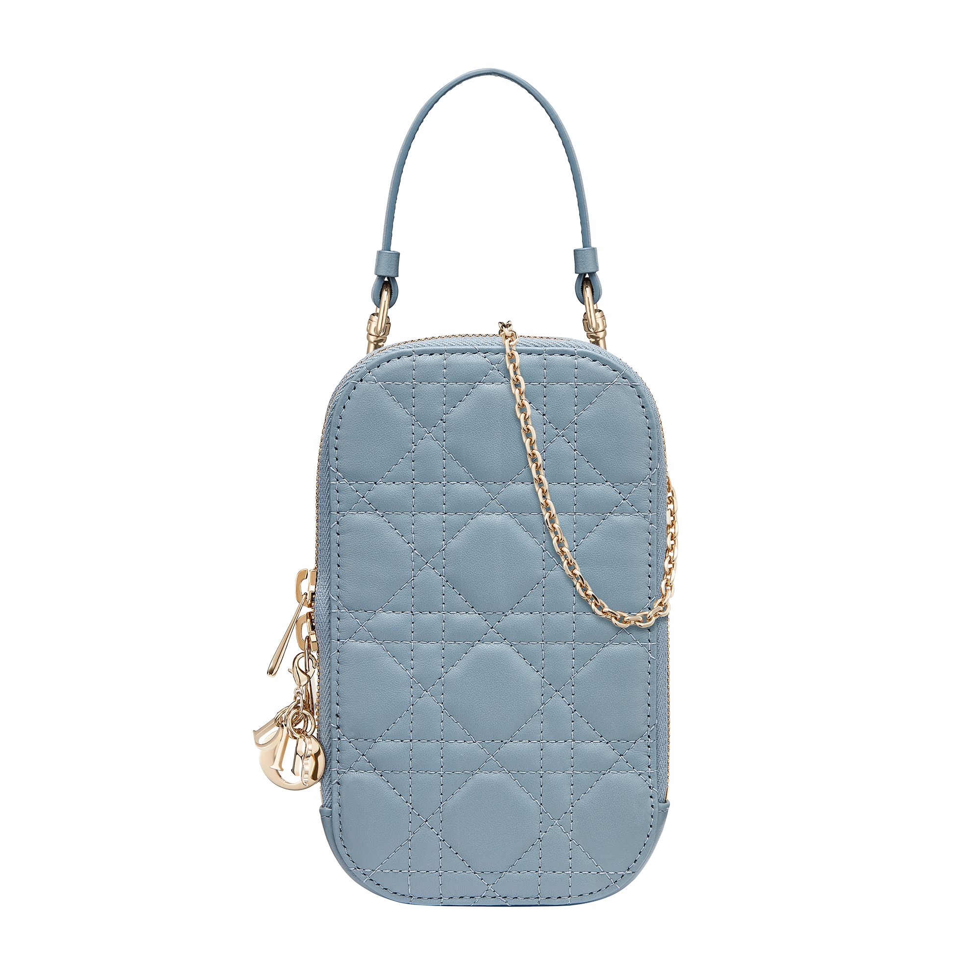  Cloud Blue Cannage Lambskin