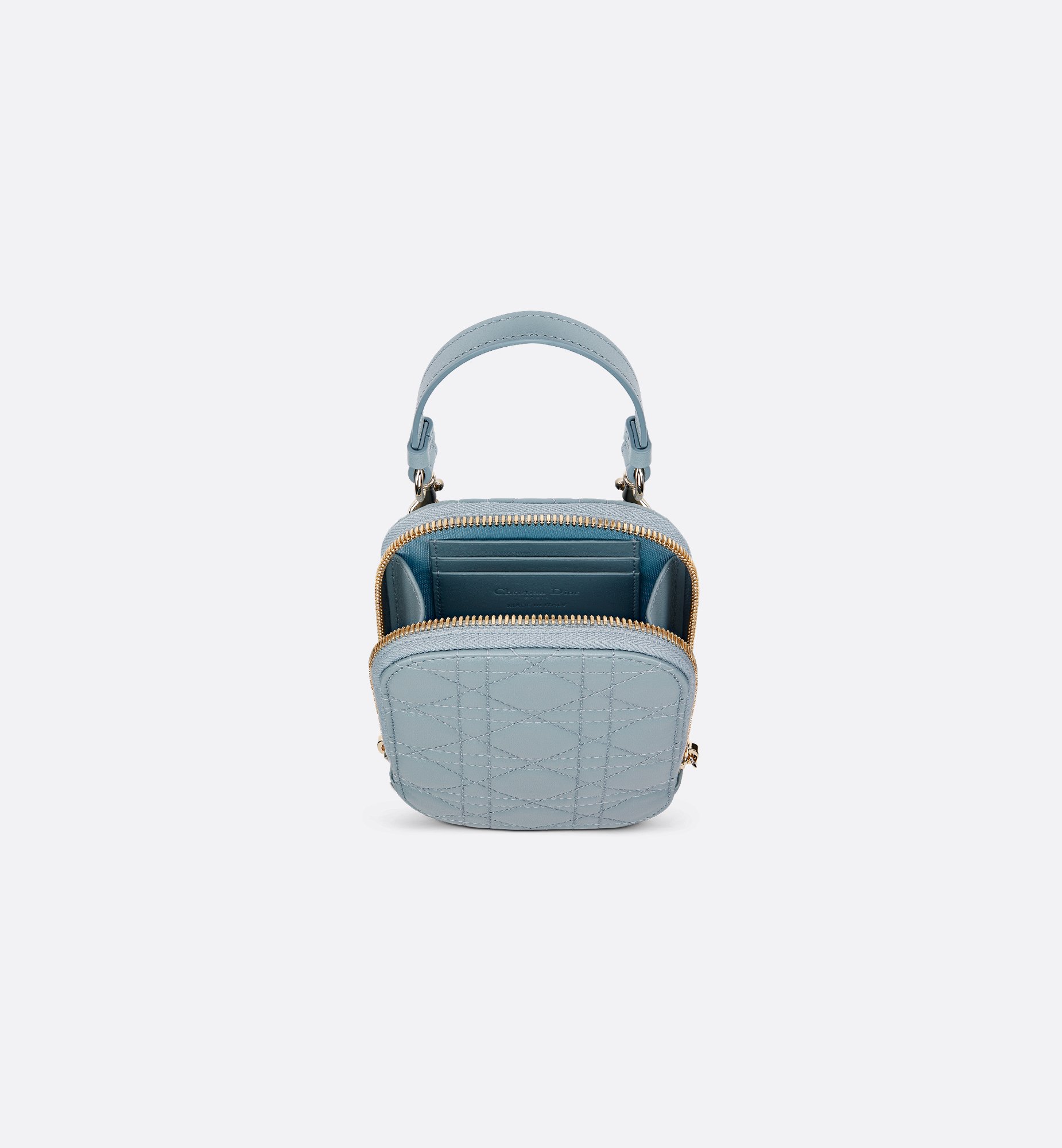 Lady Dior Call'in Dior Phone Holder Cloud Blue Cannage Lady Dior Call'in Dior Phone Holder Cloud Blue Cannage