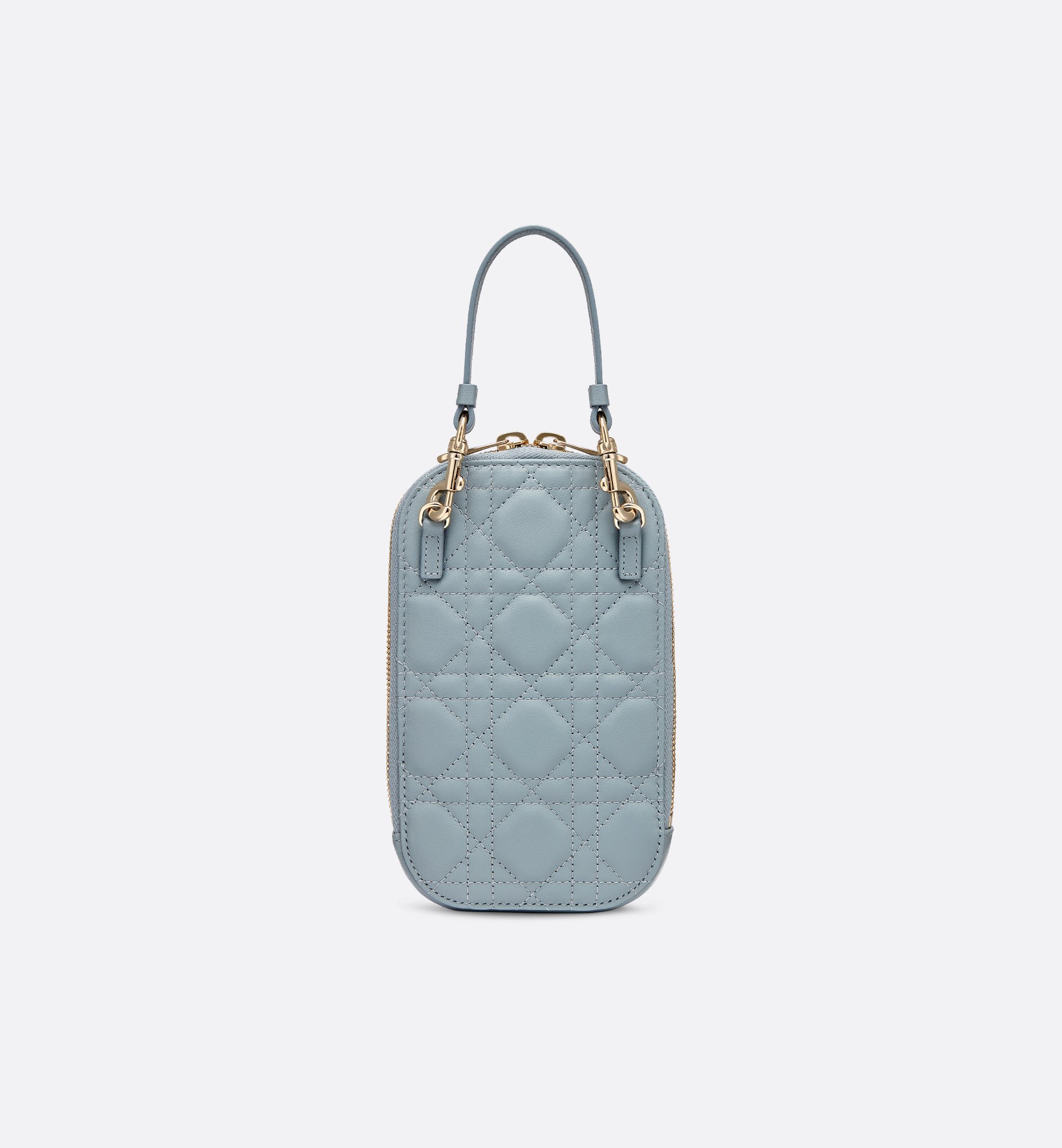 Lady Dior Call'in Dior Phone Holder Cloud Blue Cannage Lady Dior Call'in Dior Phone Holder Cloud Blue Cannage