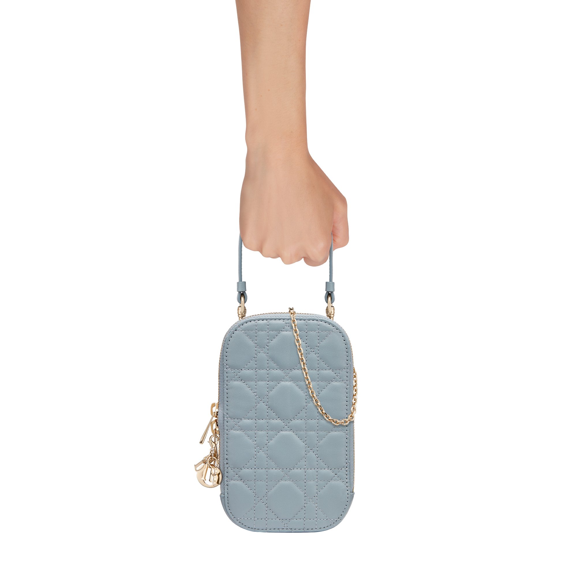 Christian Dior - クリスチャンディオール カナージュ フォンホルダー ラムスキン クラウドブルー レディディオール S0872  ONMJの通販 by 横浜BLANCラクマ店｜クリスチャンディオールならラクマ