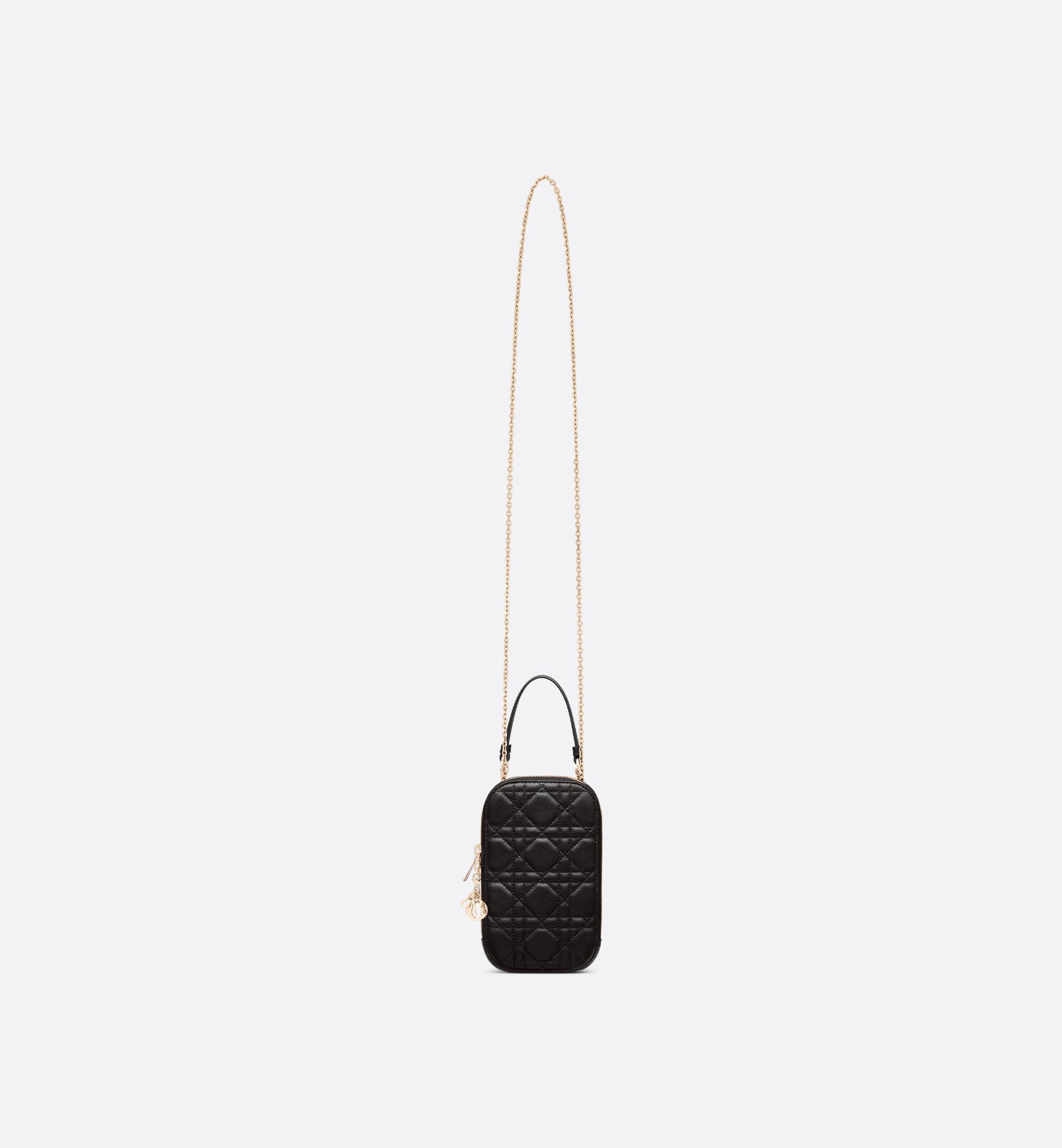 Lady Dior Call'in Dior Phone Holder Black Cannage Lambskin Lady Dior Call'in Dior Phone Holder Black Cannage Lambskin
