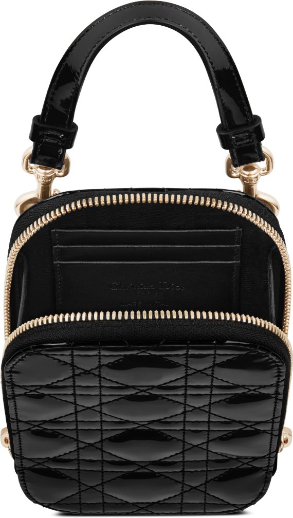 DIOR | Lady Dior Call'in Dior フォンホルダー カナージュ パテントカーフスキン