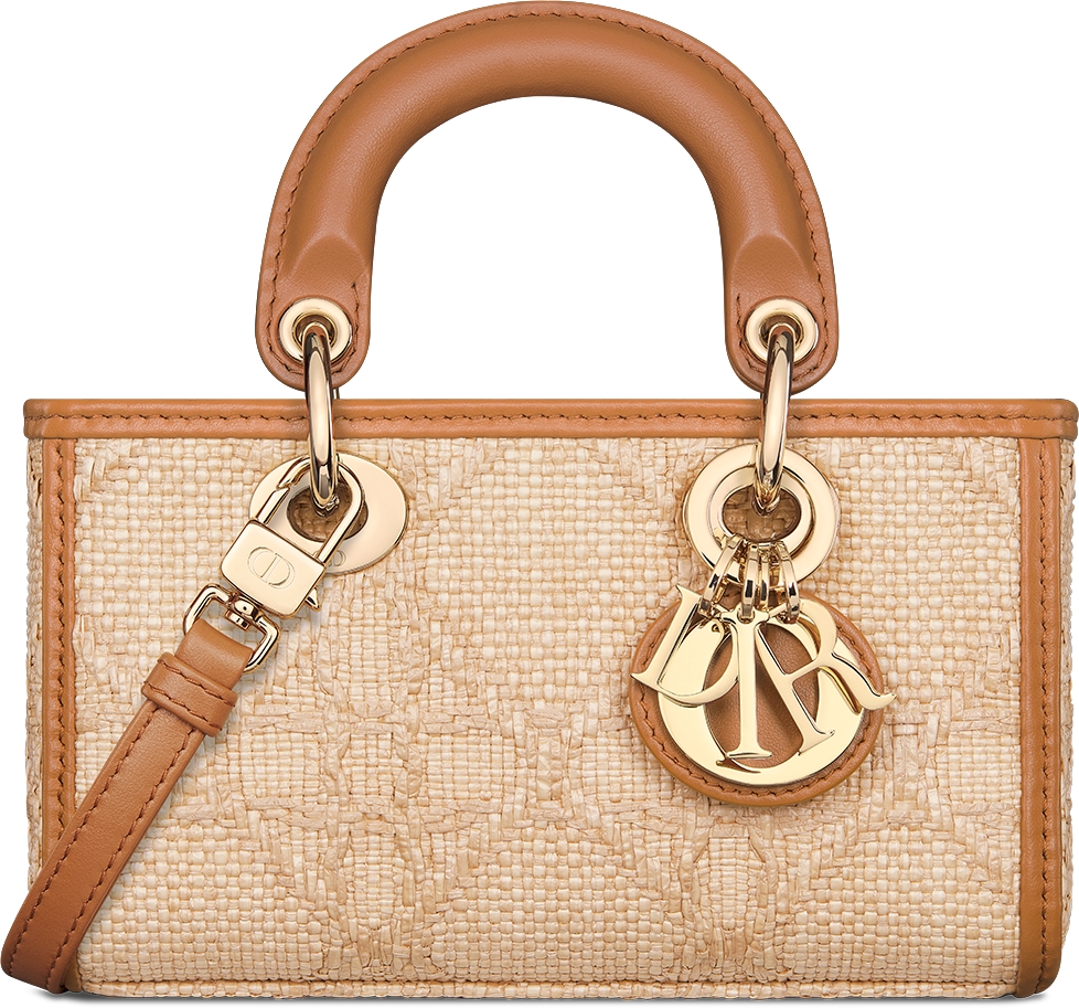 Lady D-Joy Micro Bag Natural Cannage Raffia | DIOR