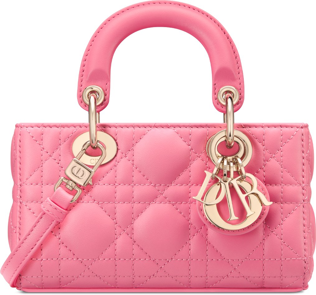 Lady D Joy Micro Bag Pale Green Cannage Lambskin DIOR