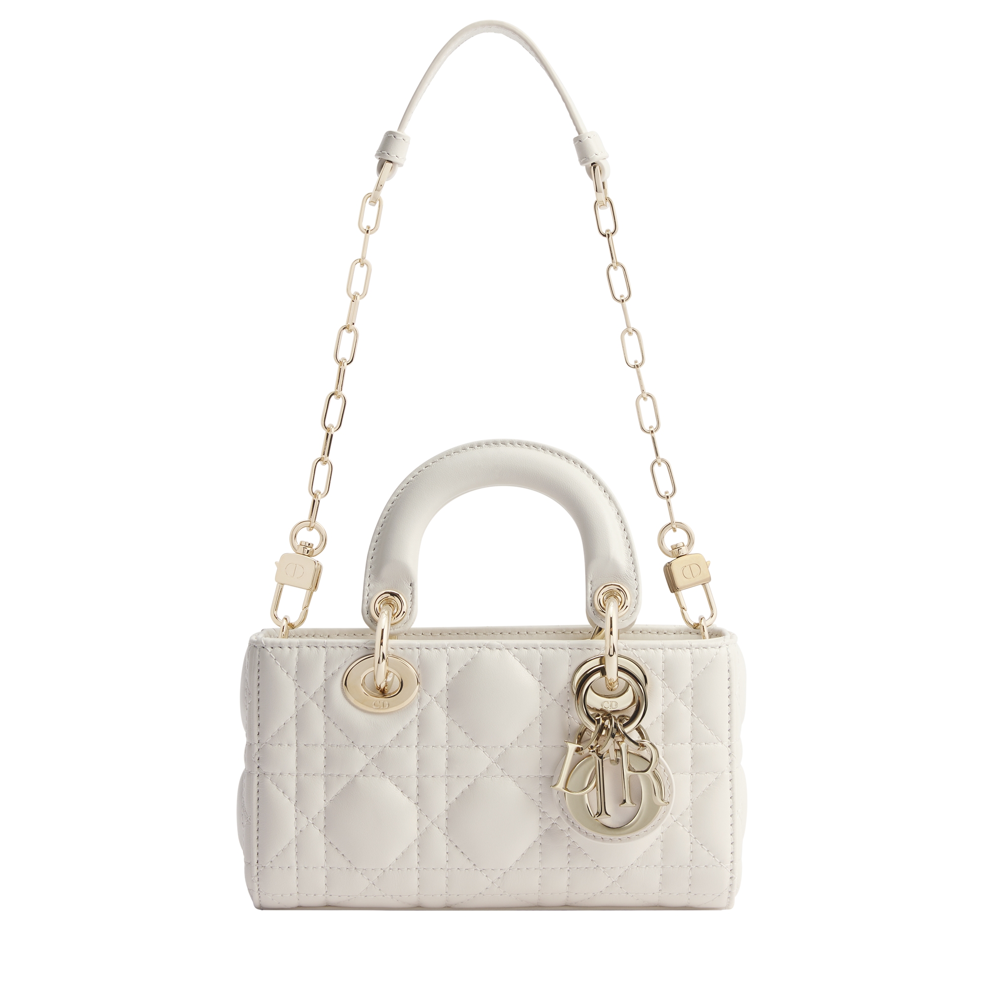 Lady D-Joy Micro Bag Latte Cannage Lambskin E07