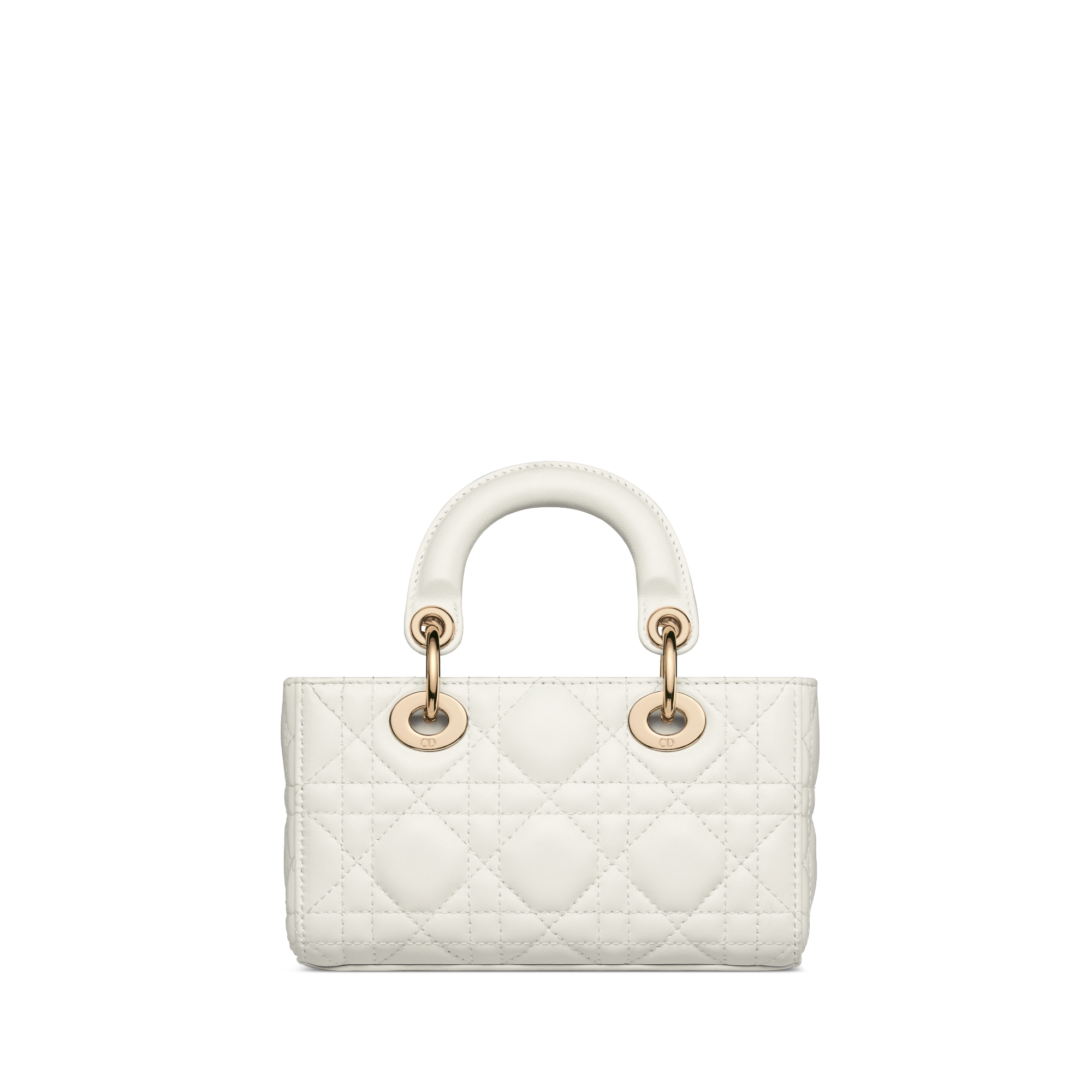 Lady D-Joy Micro Bag Latte Cannage Lambskin E08