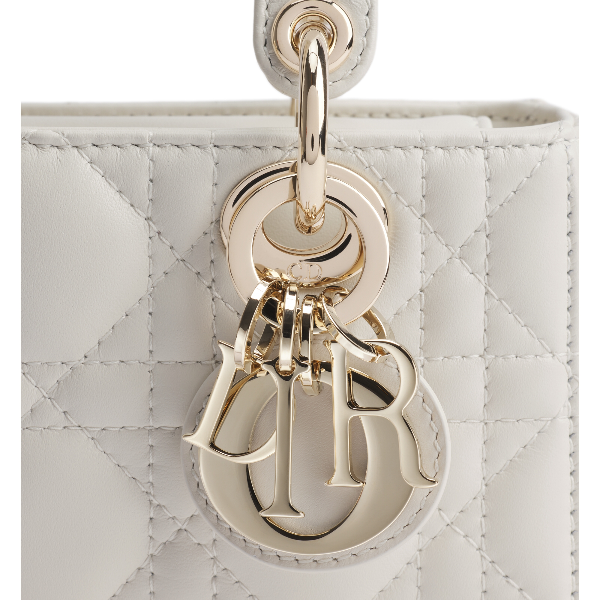 Lady D-Joy Micro Bag Latte Cannage Lambskin E09