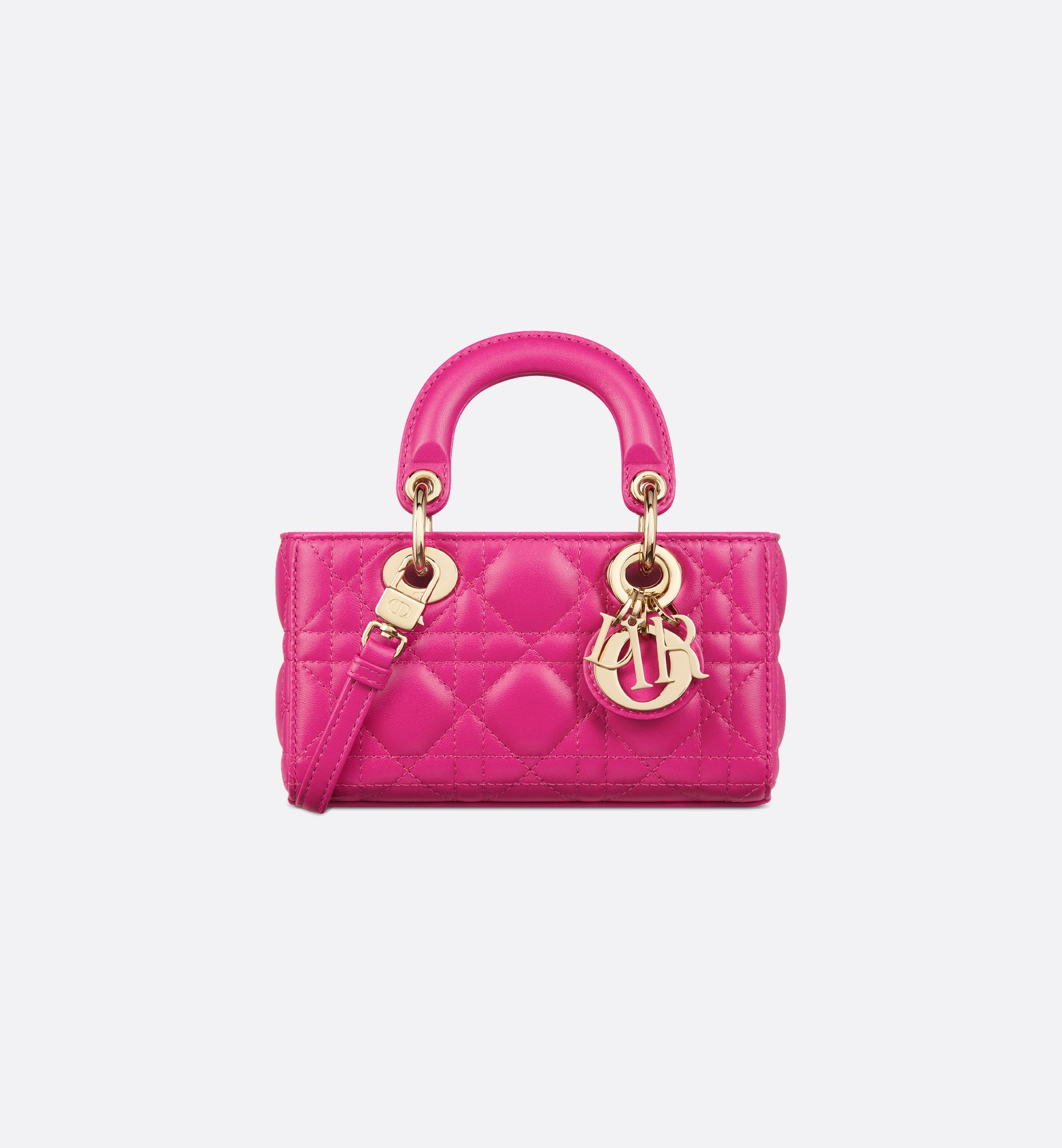 Lady D-Joy Micro Bag Rose des Vents Cannage Lambskin | DIOR Lady D-Joy Micro Bag Rose des Vents Cannage Lambskin | DIOR