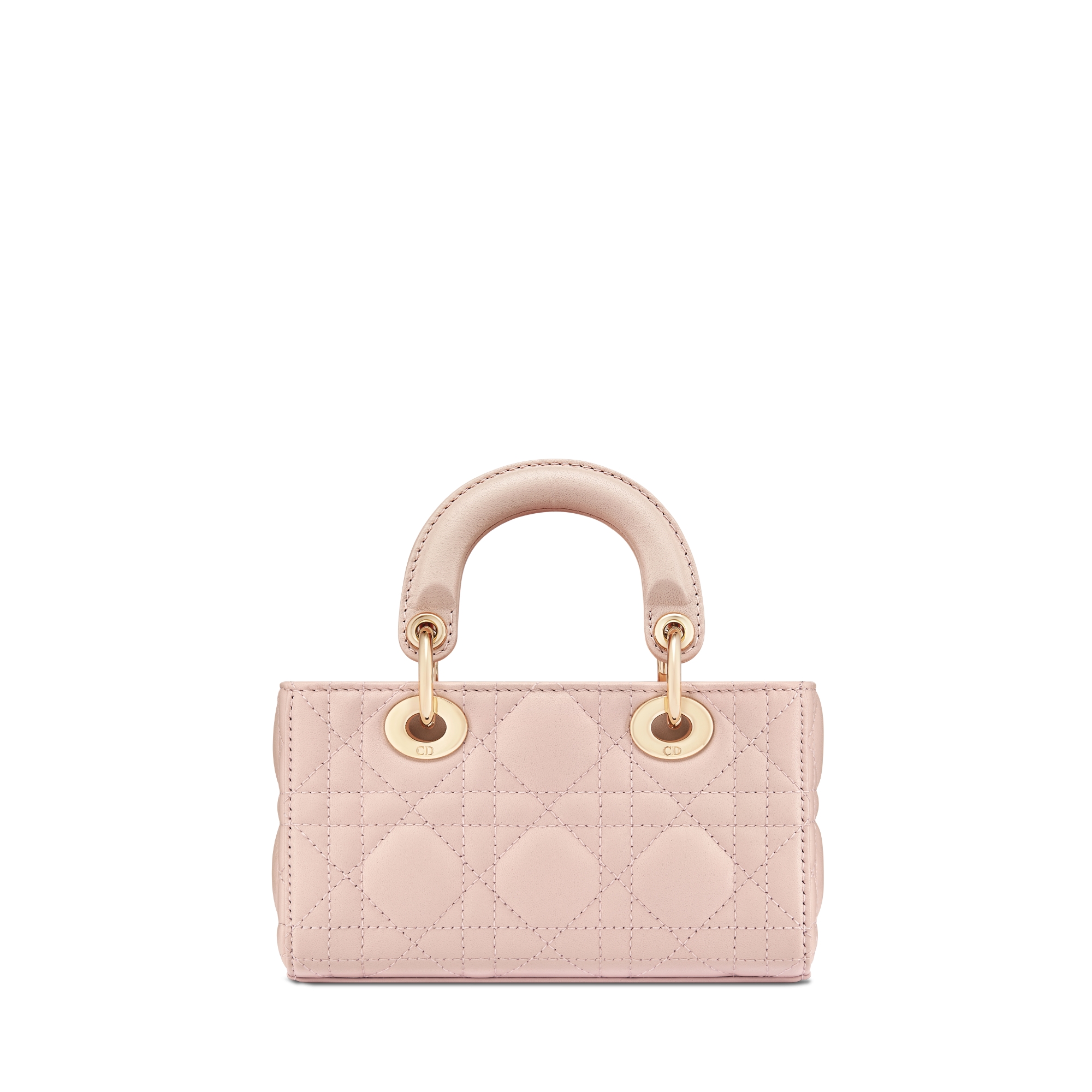Lady D-Joy Micro Bag Powder Pink Cannage Lambskin E08