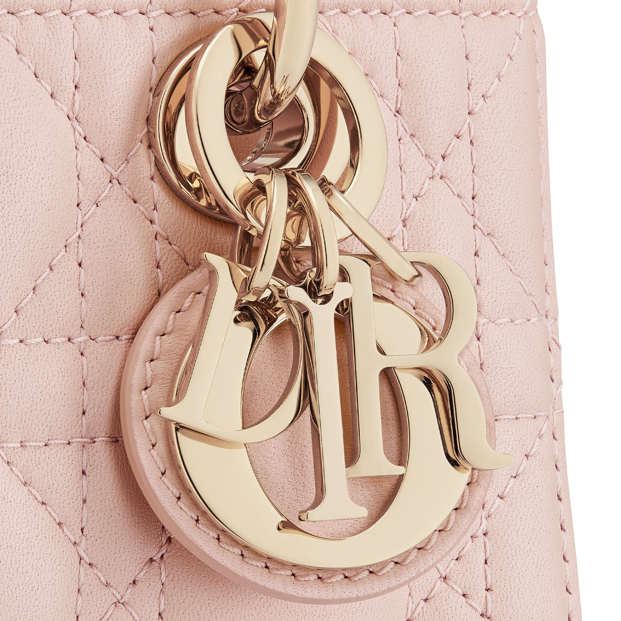 Lady D-Joy Micro Bag Powder Pink Cannage Lambskin E09