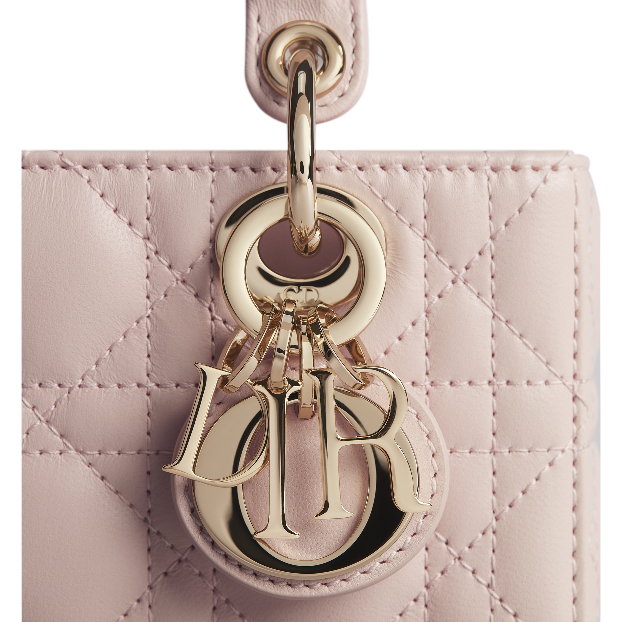 Lady D-Joy Micro Bag Powder Pink Cannage Lambskin E09