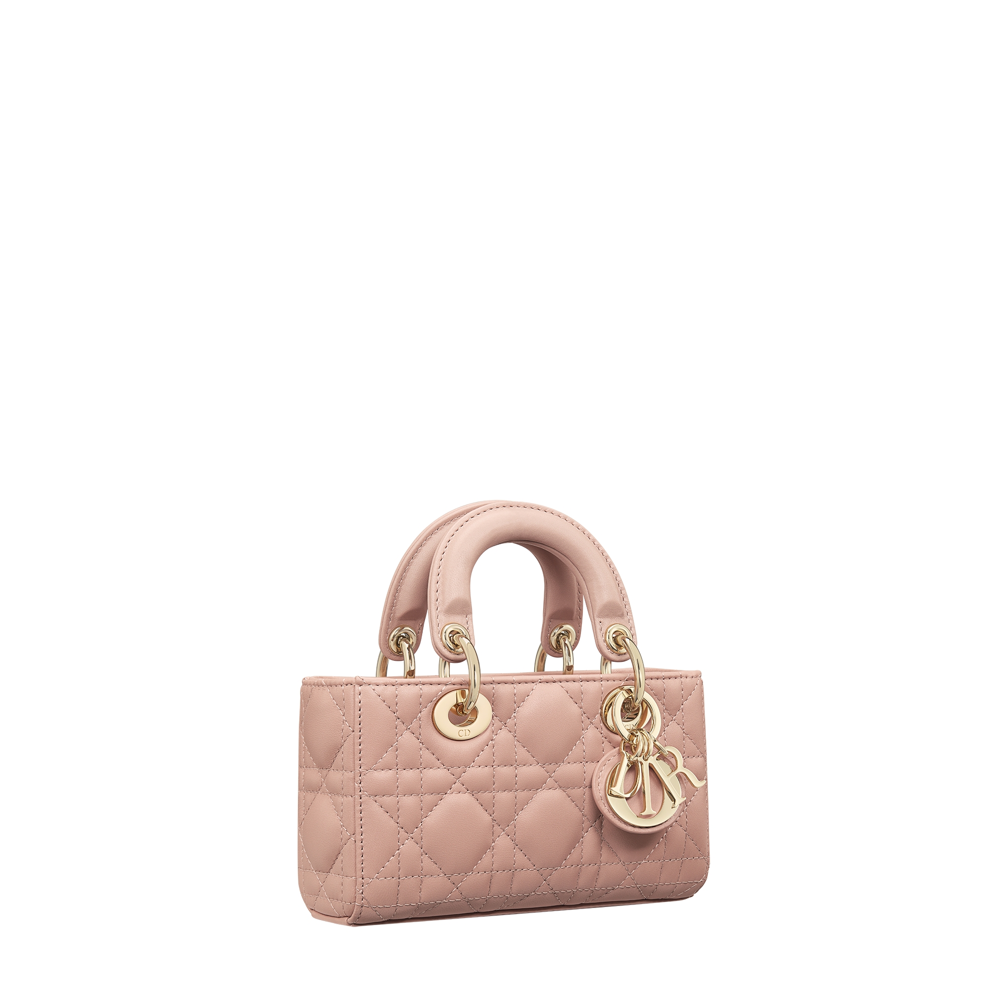 Lady D-Joy Micro Bag Rose des Vents Cannage Lambskin E03