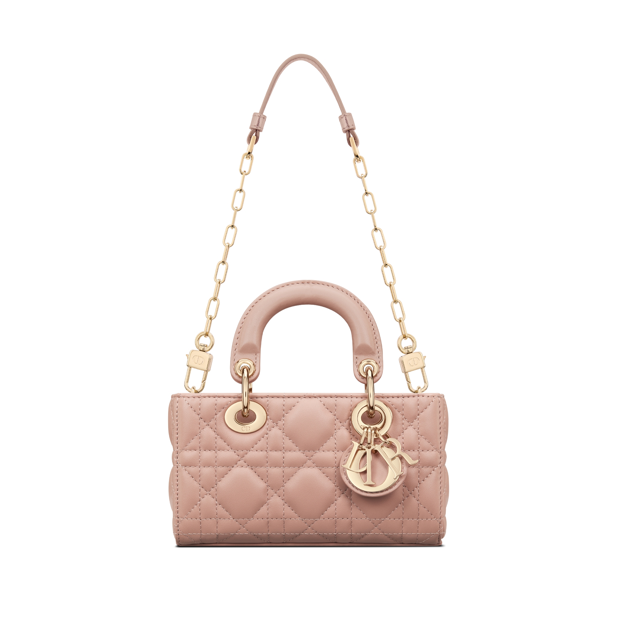 Lady D-Joy Micro Bag Rose des Vents Cannage Lambskin E07
