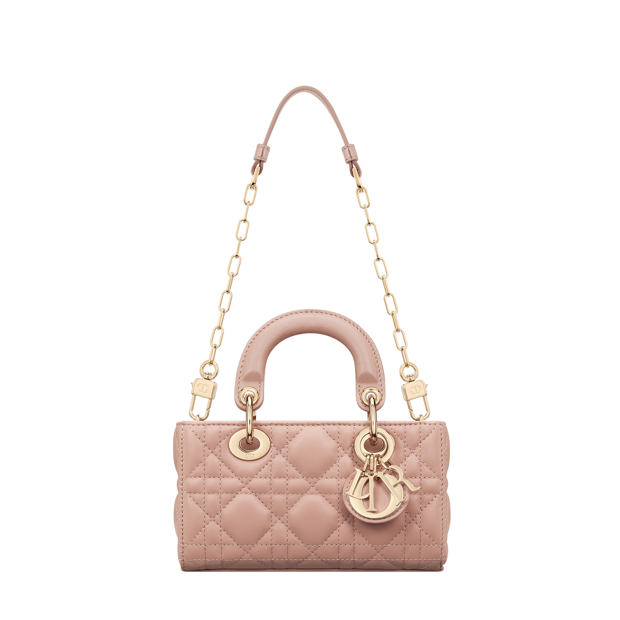 Lady D-Joy Micro Bag Rose des Vents Cannage Lambskin E07