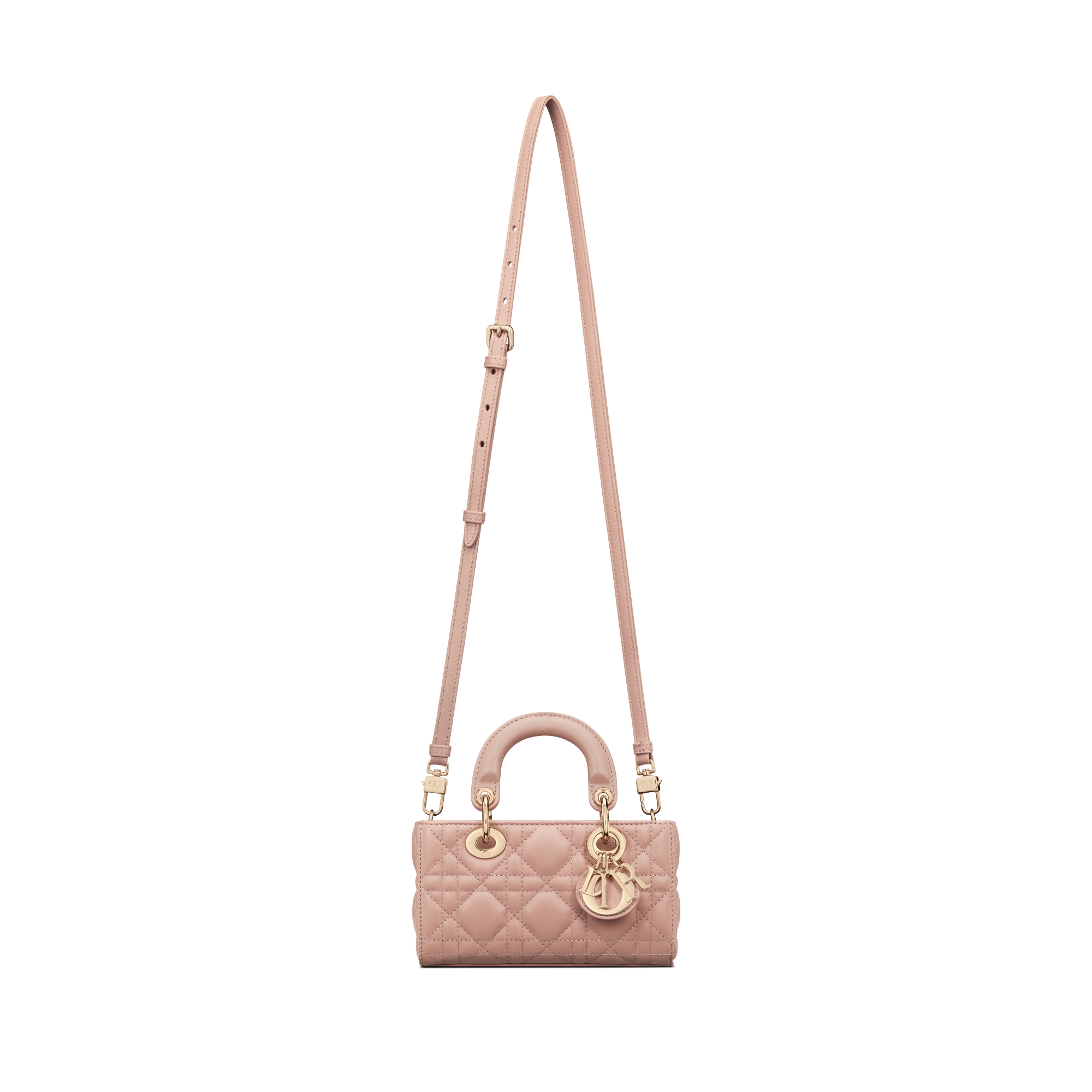 Lady D-Joy Micro Bag Rose des Vents Cannage Lambskin E10