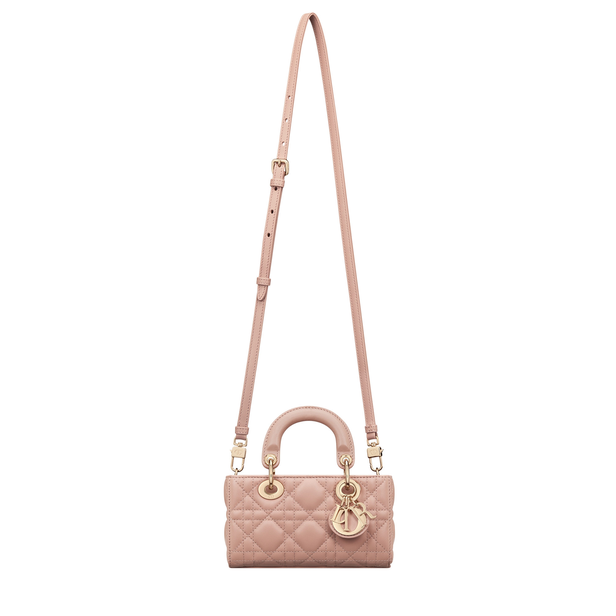 Lady D-Joy Micro Bag Rose des Vents Cannage Lambskin E10