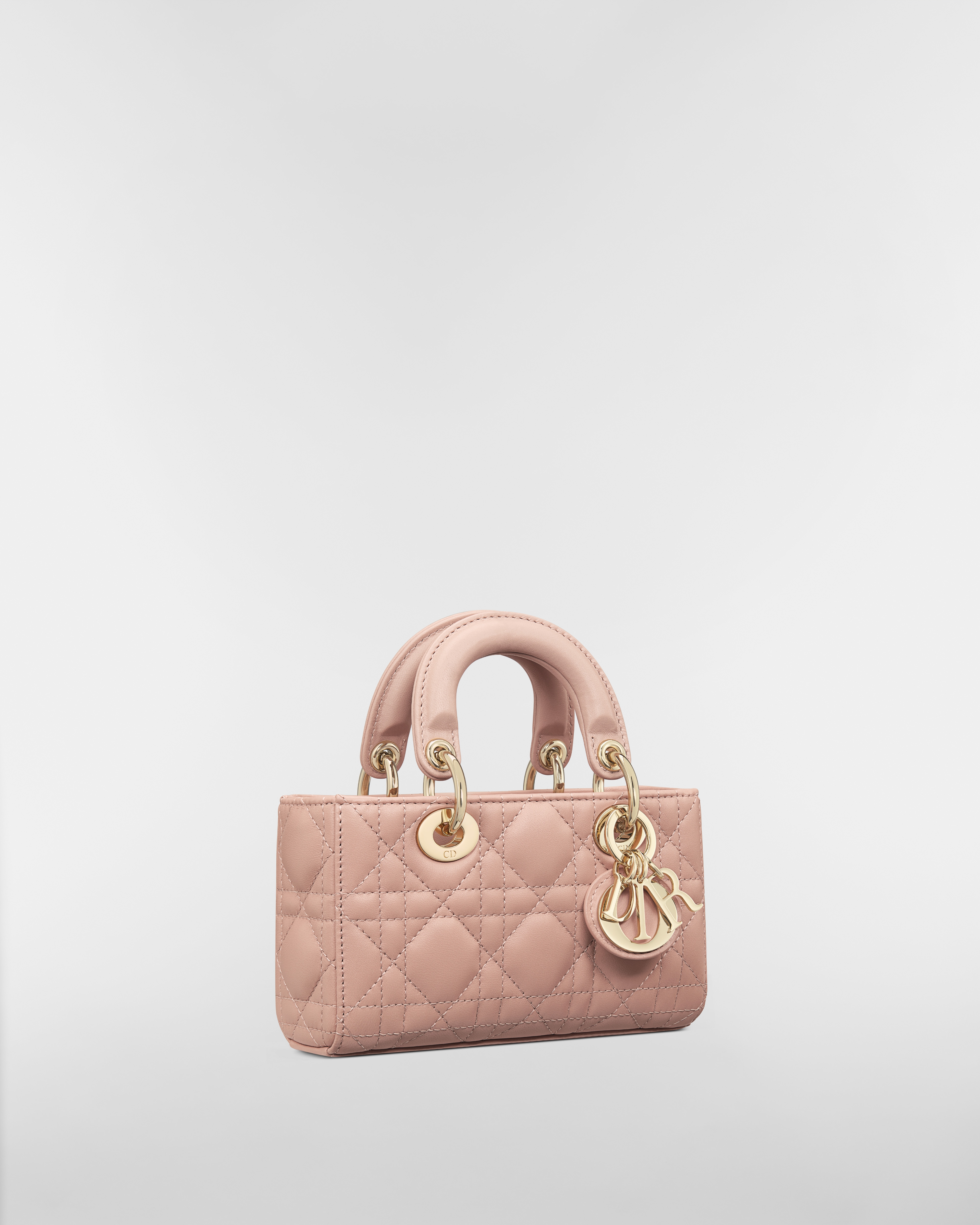 Lady D-Joy Micro Bag Rose des Vents Cannage Lambskin E03