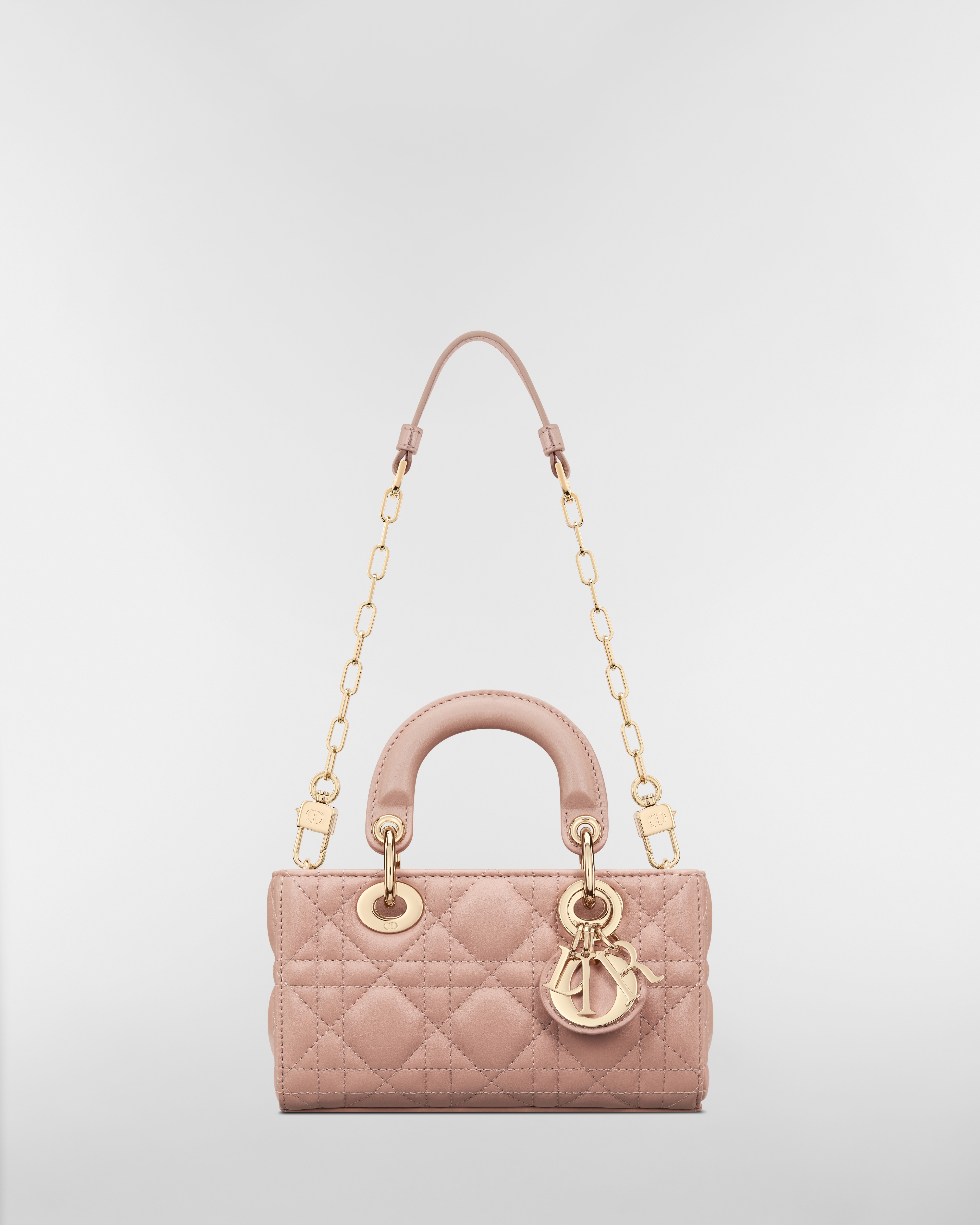Lady D-Joy Micro Bag Rose des Vents Cannage Lambskin E07