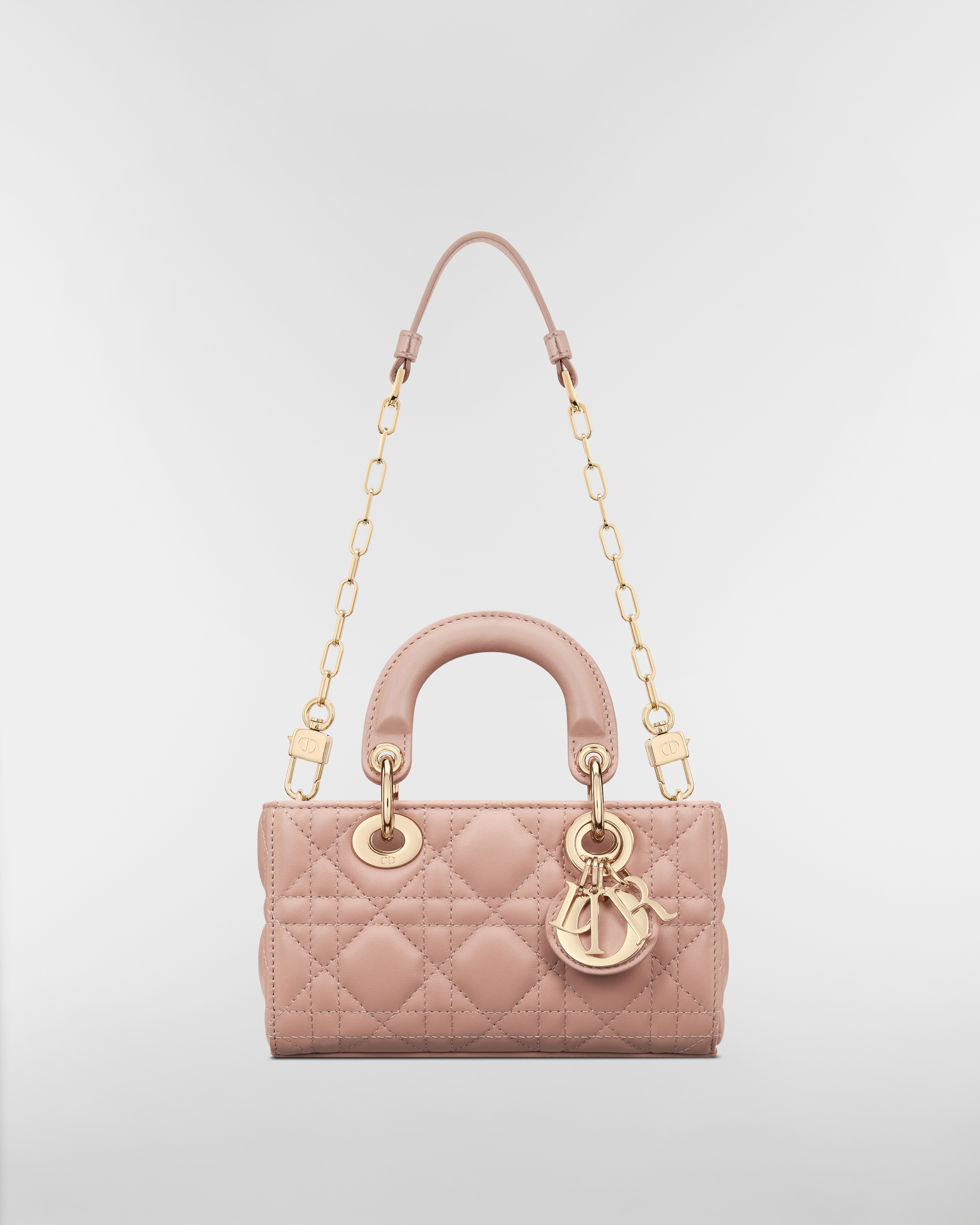 Lady D-Joy Micro Bag Rose des Vents Cannage Lambskin E07