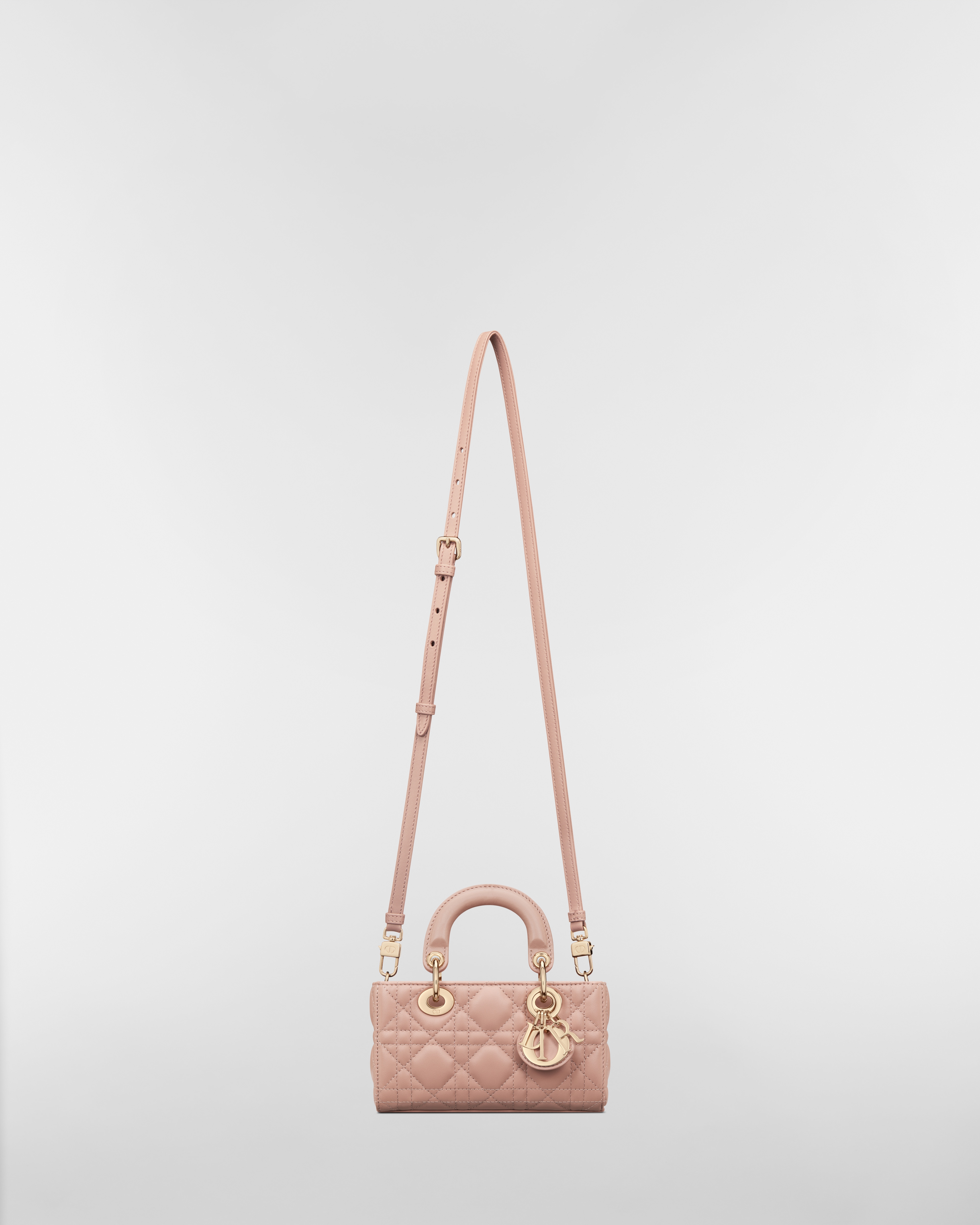 Lady D-Joy Micro Bag Rose des Vents Cannage Lambskin E10