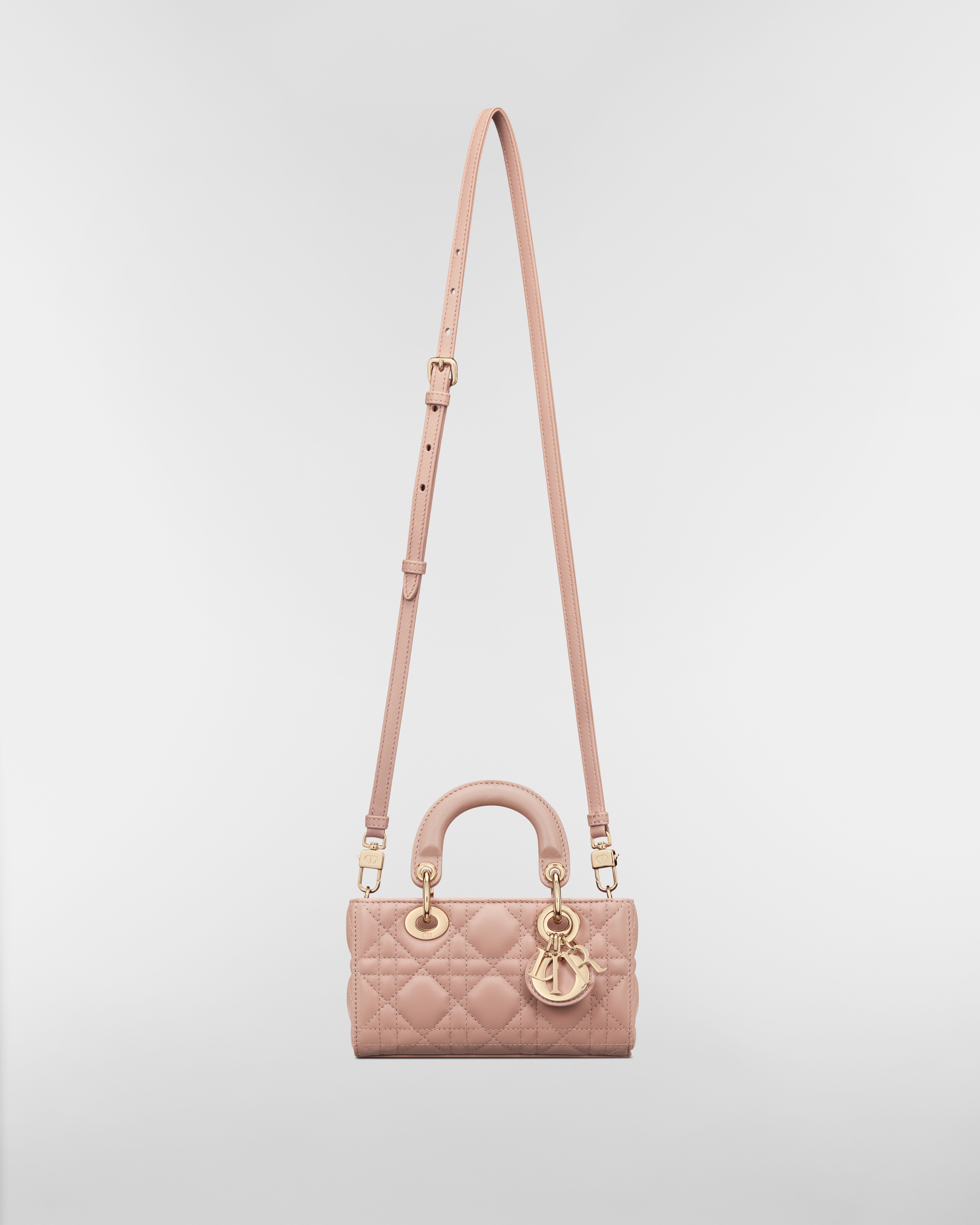 Lady D-Joy Micro Bag Rose des Vents Cannage Lambskin E10