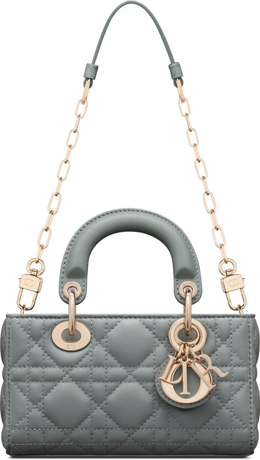 Lady D Joy Micro Bag Cloud Blue Cannage Lambskin DIOR