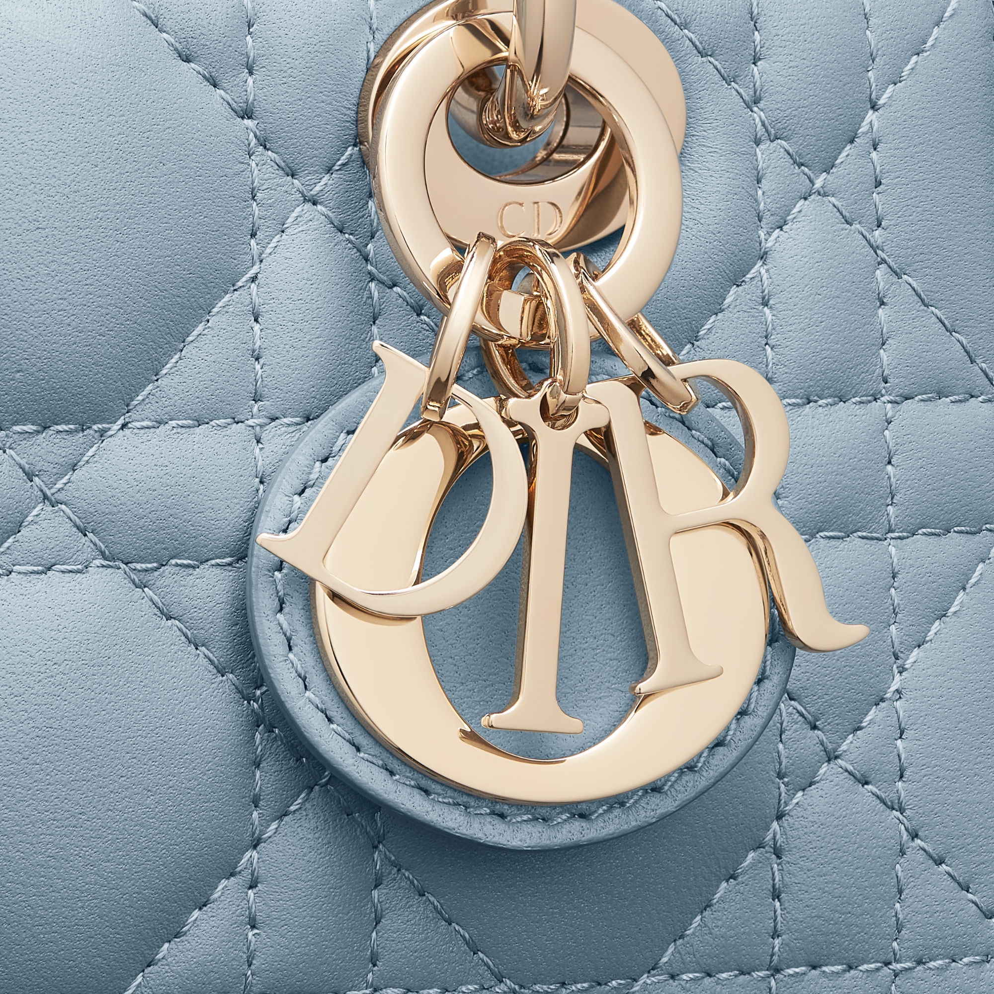 Lady D-Joy Micro Bag Cloud Blue Cannage Lambskin E09