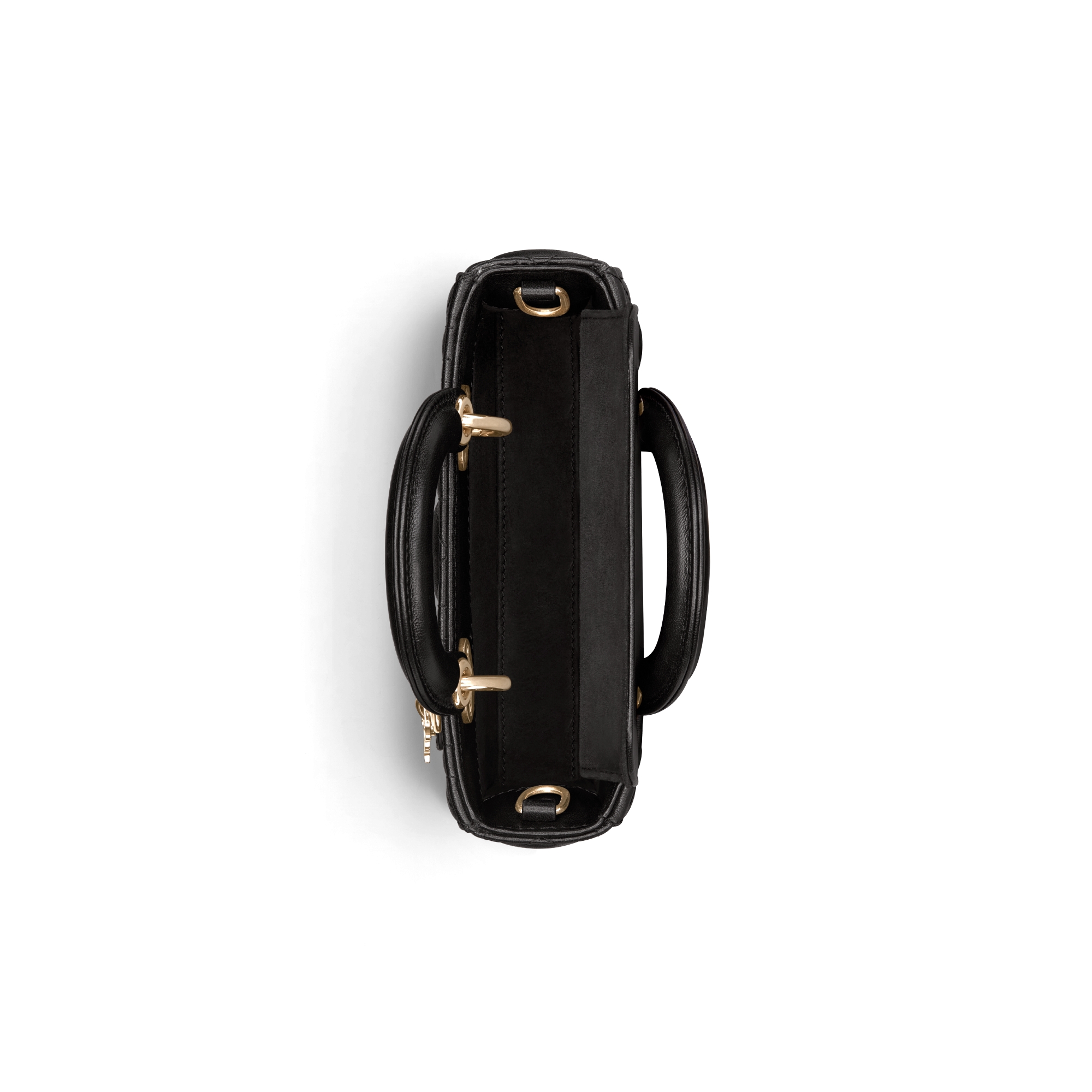 Lady D-Joy Microtasche Cannage Lammleder in Schwarz E06