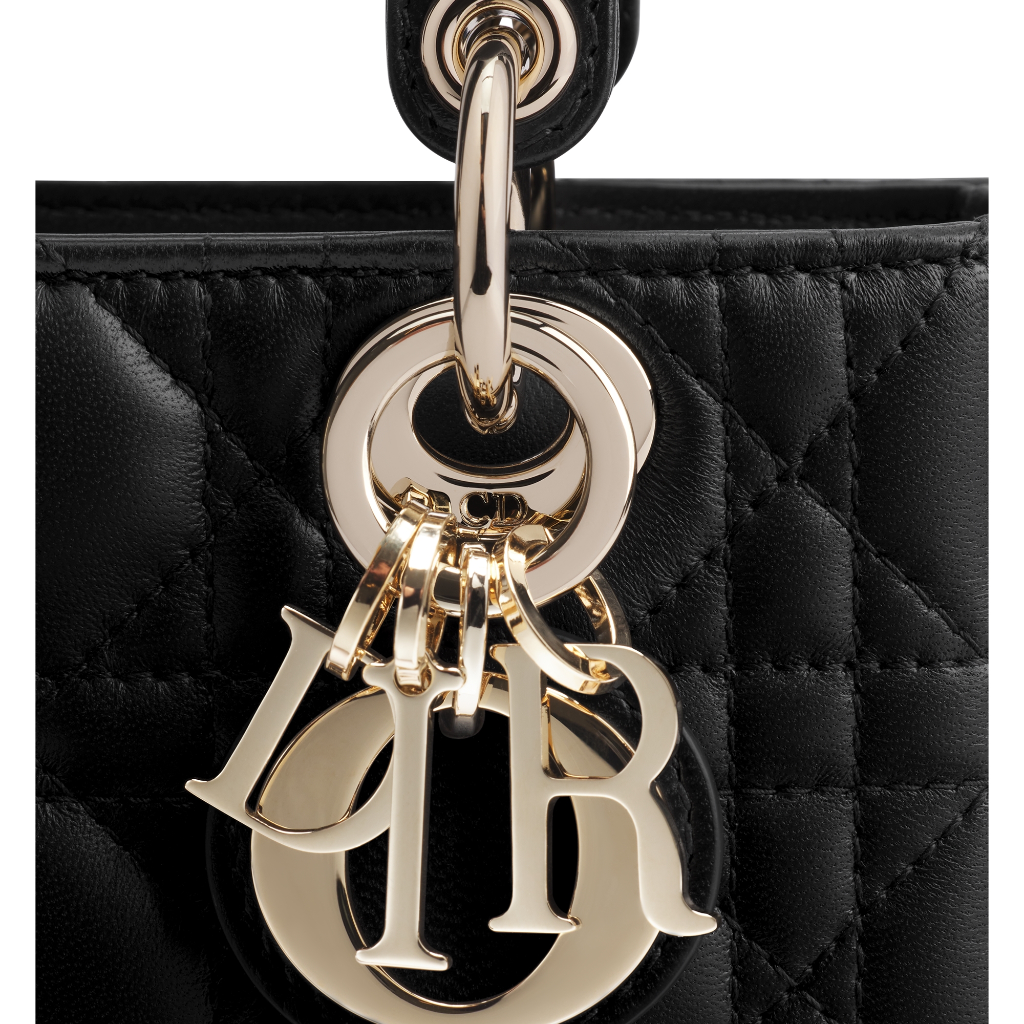 Lady D-Joy Micro Bag Black Cannage Lambskin E09