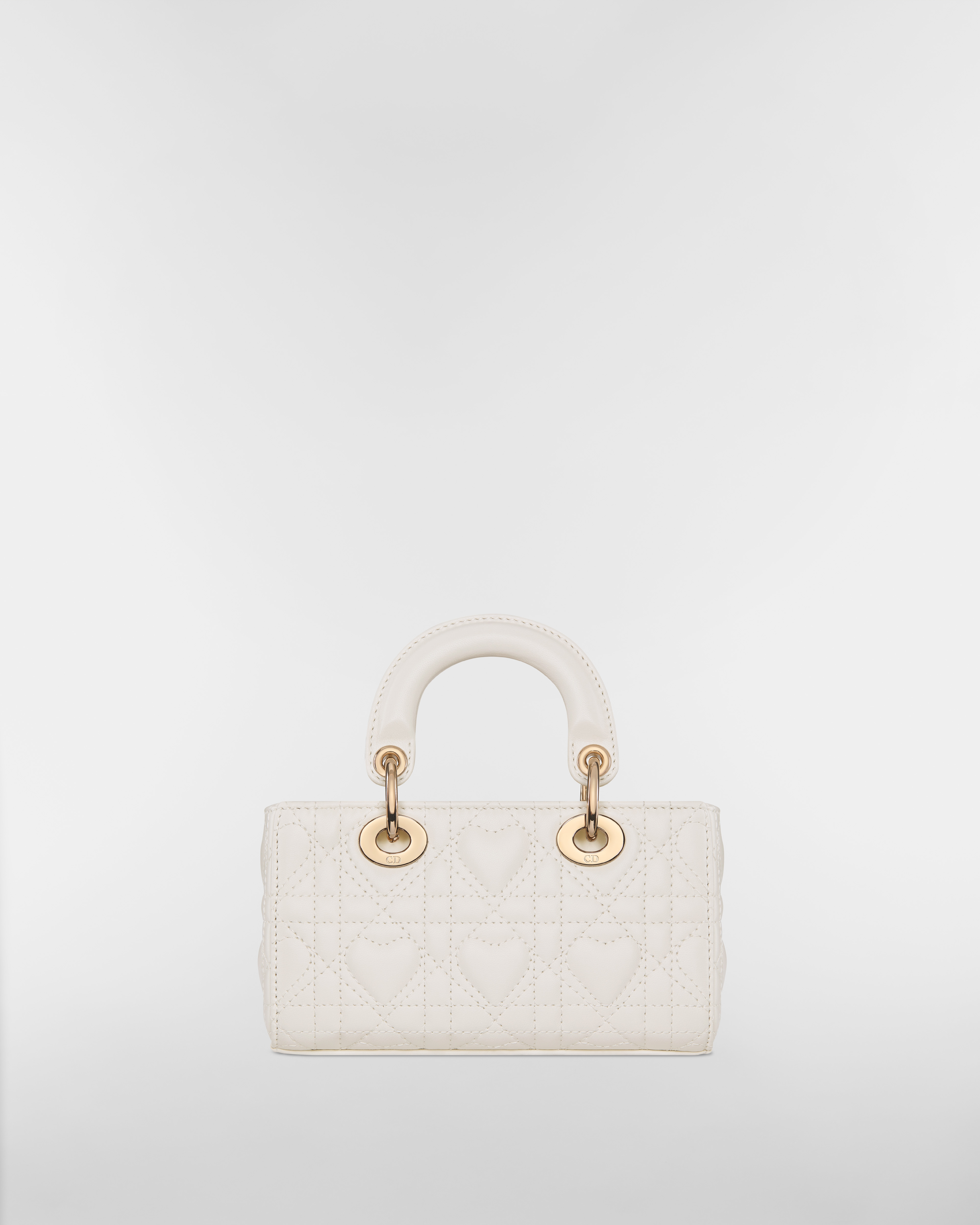 Dioramour Lady D-Joy Micro Bag Latte Cannage Lambskin with Heart Motif E08