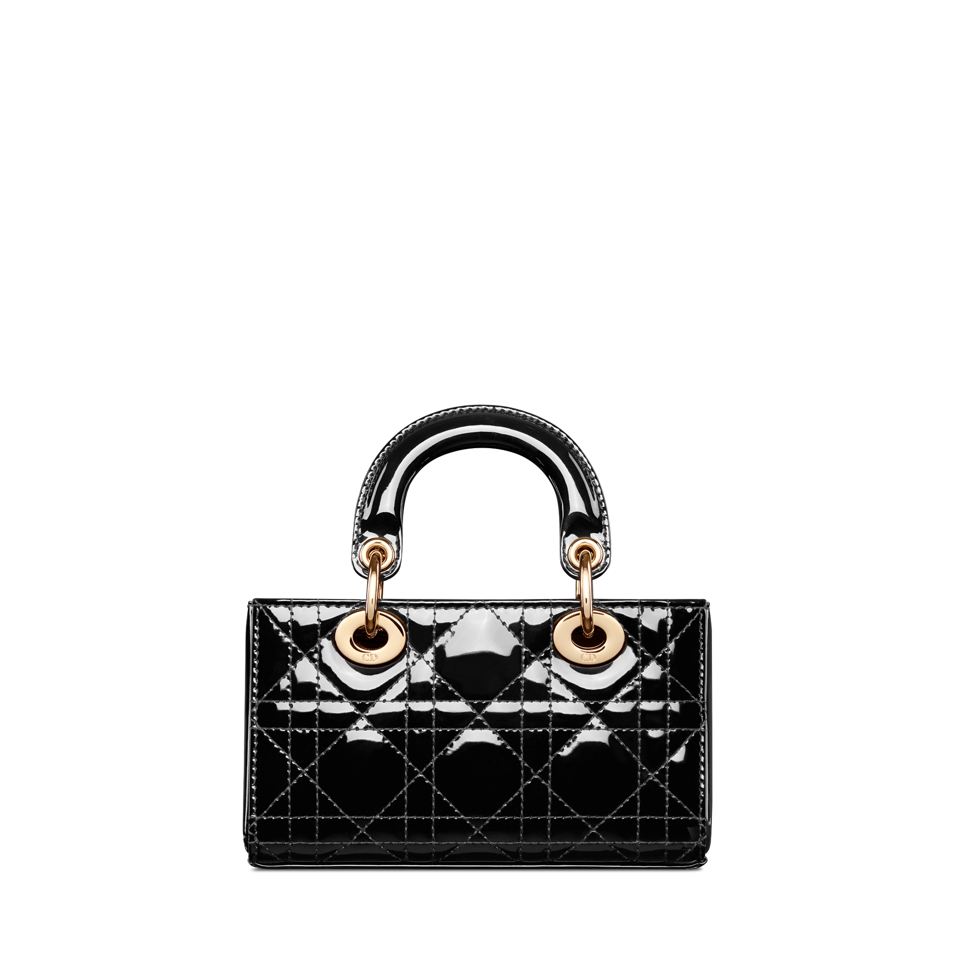 Lady D-Joy 微型包 黑色漆面 Cannage 籐格紋小牛皮 E08