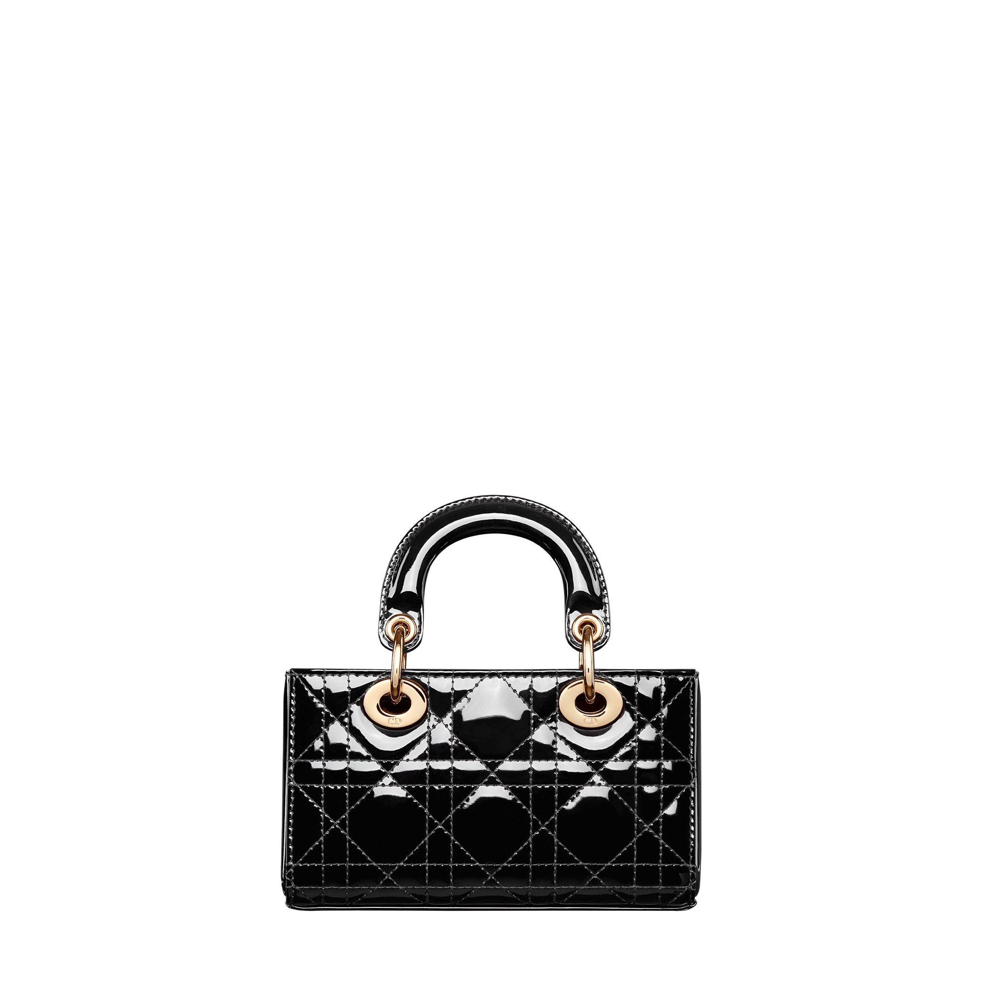 Lady D-Joy Micro Bag Black Patent Cannage Calfskin E08