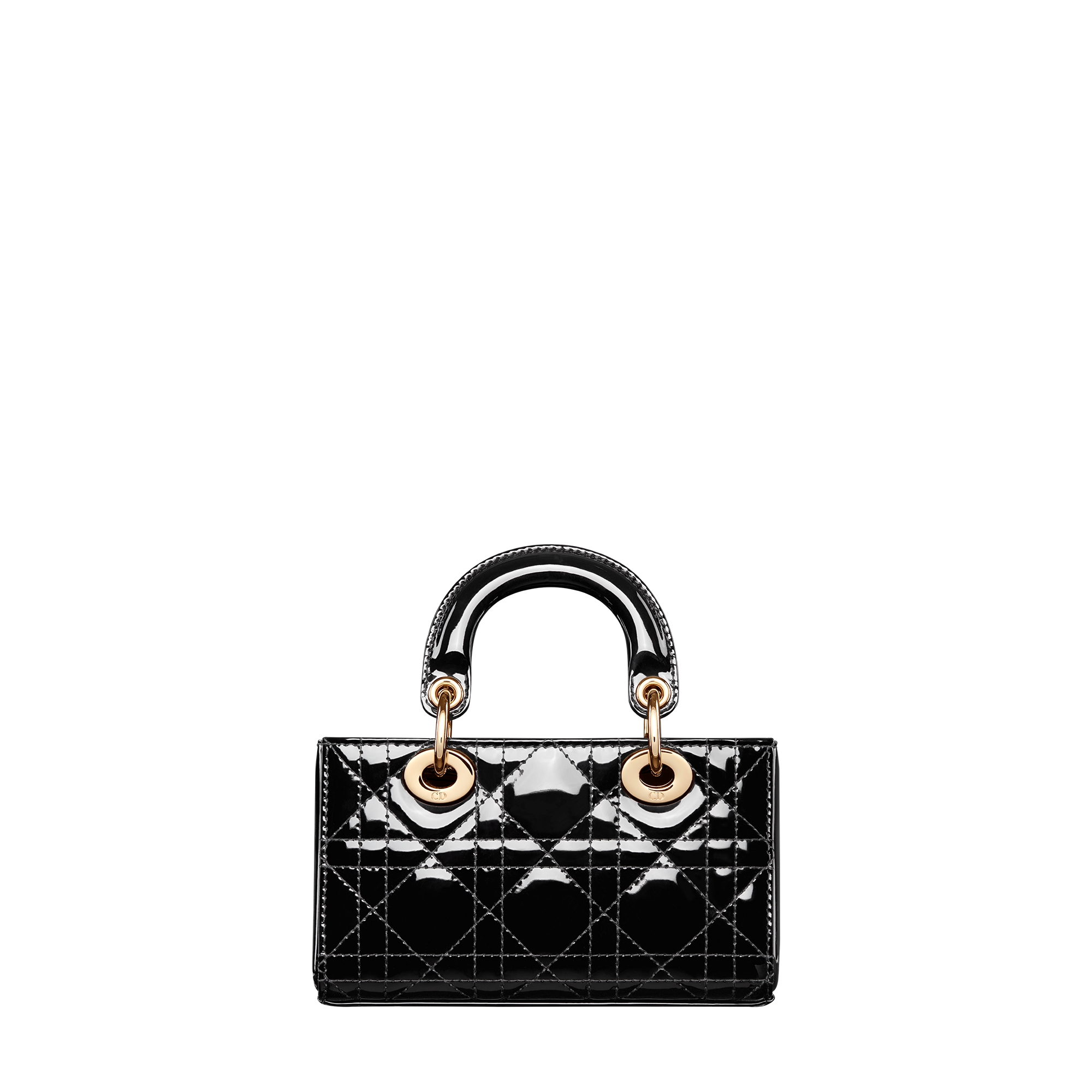 Lady D-Joy Micro Bag Black Patent Cannage Calfskin E08