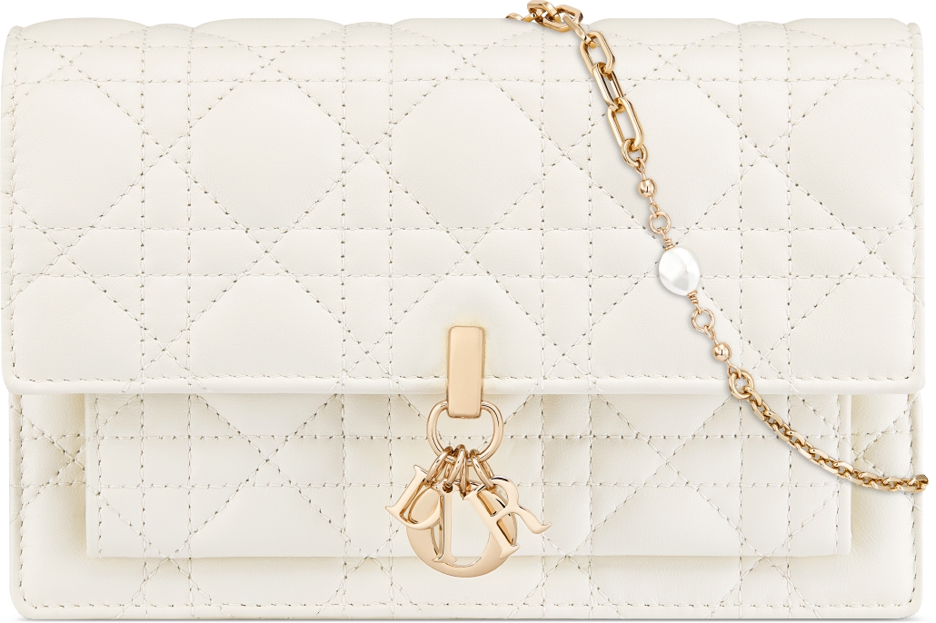 My Dior Daily Chain Pouch Latte Cannage Lambskin | DIOR