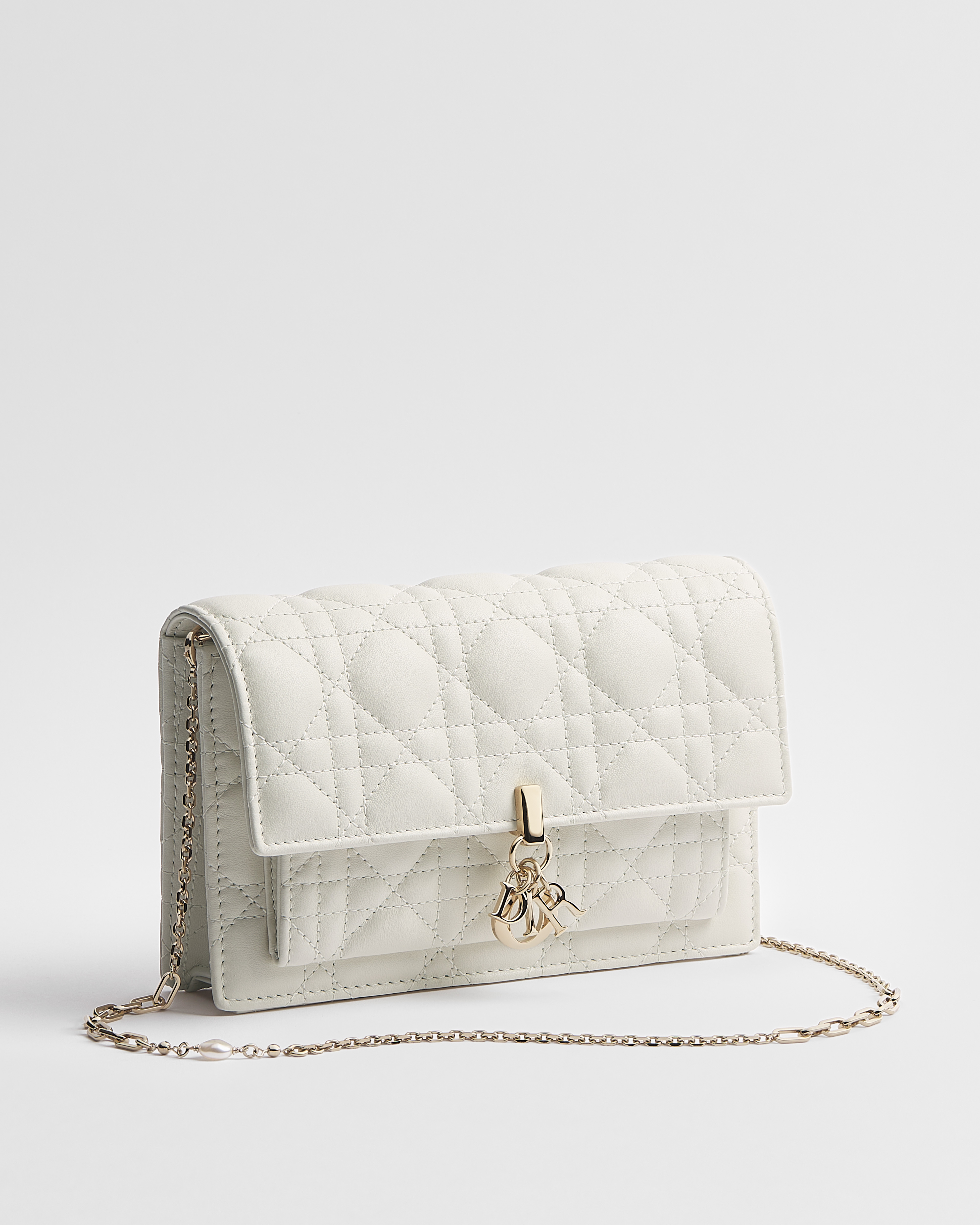 My Dior Daily Pouch with Chain Latte Cannage Lambskin E03