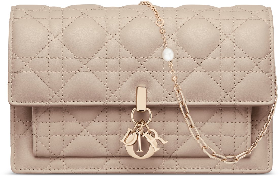 My Dior Daily Pouch with Chain Front view