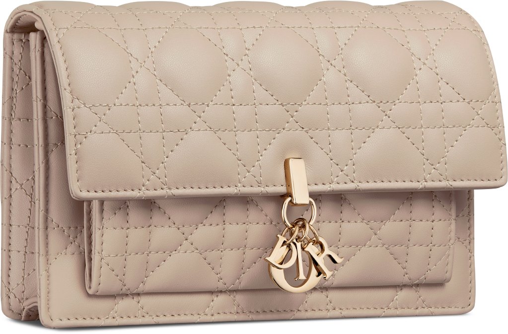 My Dior Daily Pouch with Chain Three quarter closed view