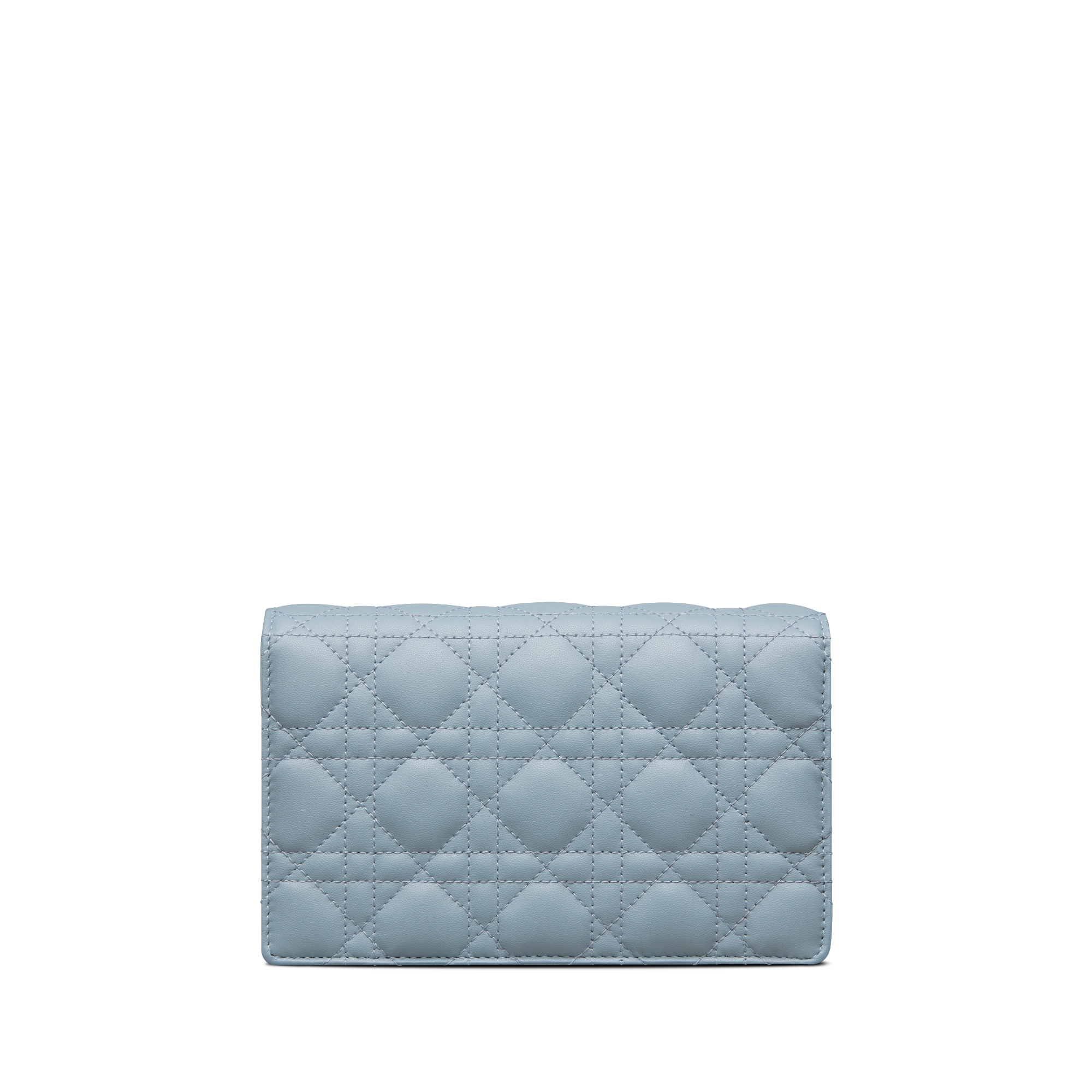 My Dior Daily-pouch met kettingriem Wolkenblauw lamsleer met Cannage-motief E08