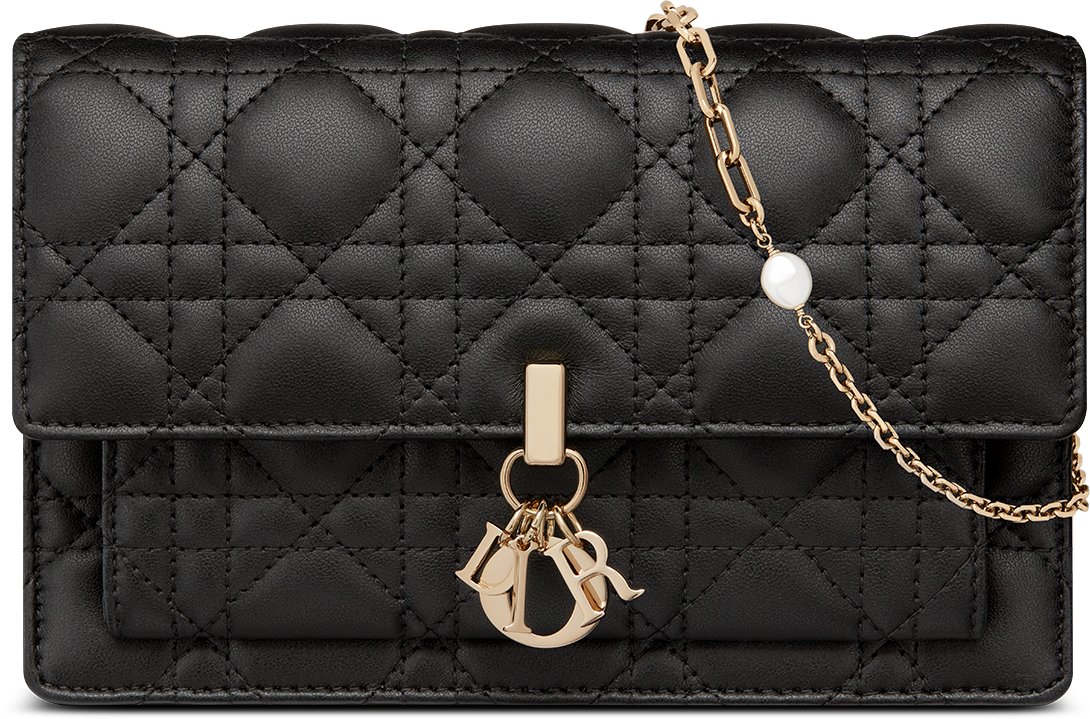 My Dior Daily Chain Pouch Latte Cannage Lambskin | DIOR