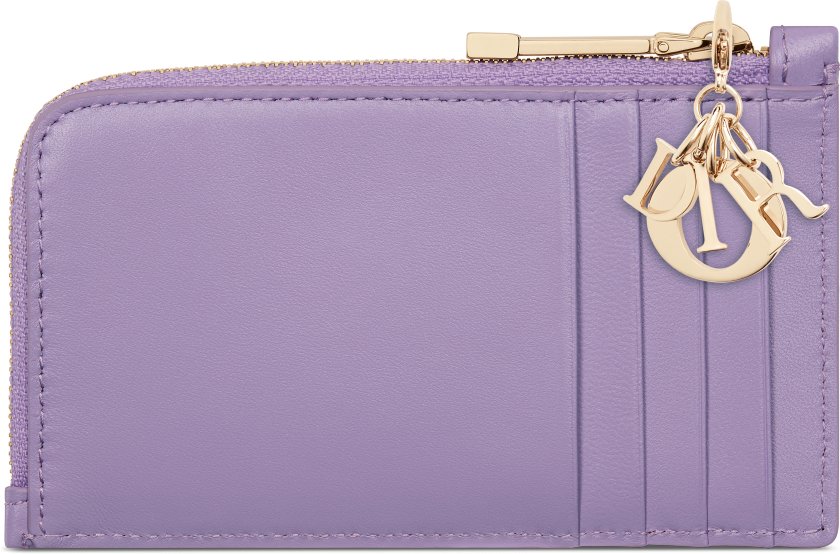 DIOR | Lady Dior Cosmos ジップ カードホルダー ハート カナージュ ラムスキン