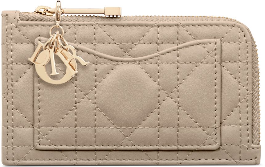 Lady Dior Cosmos 拉鏈卡片套 aria_frontView