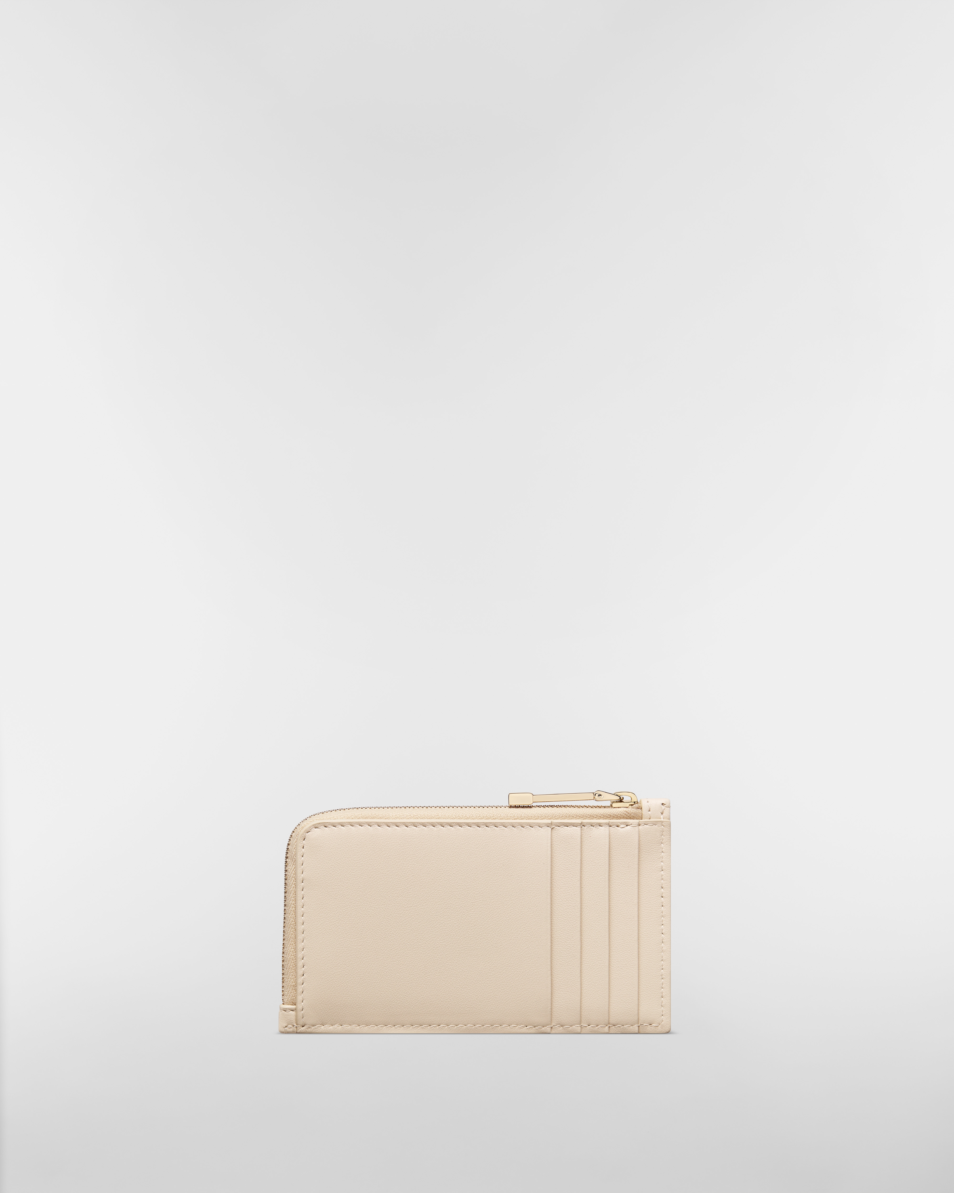 Lady Dior Cosmos 拉鍊卡夾 煙象牙色 Cannage 籐格紋羊皮 E08